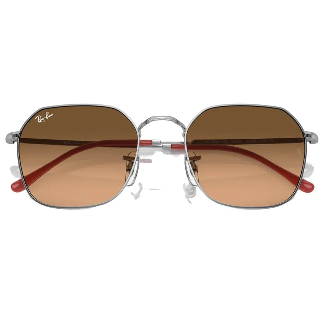 Ray-Ban Jim RB3694 003/3B Sunglasses - Silver Frame, Pink/Black Gradient Lens Folded View