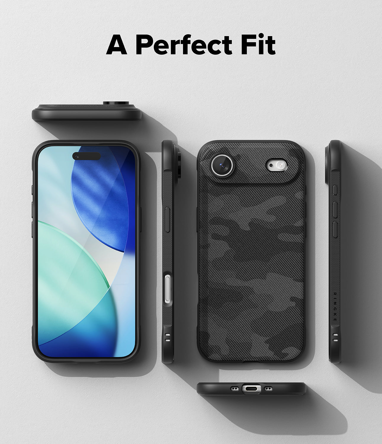 iPhone 17 Air Case Onyx Magnetic Camo Black by Ringke