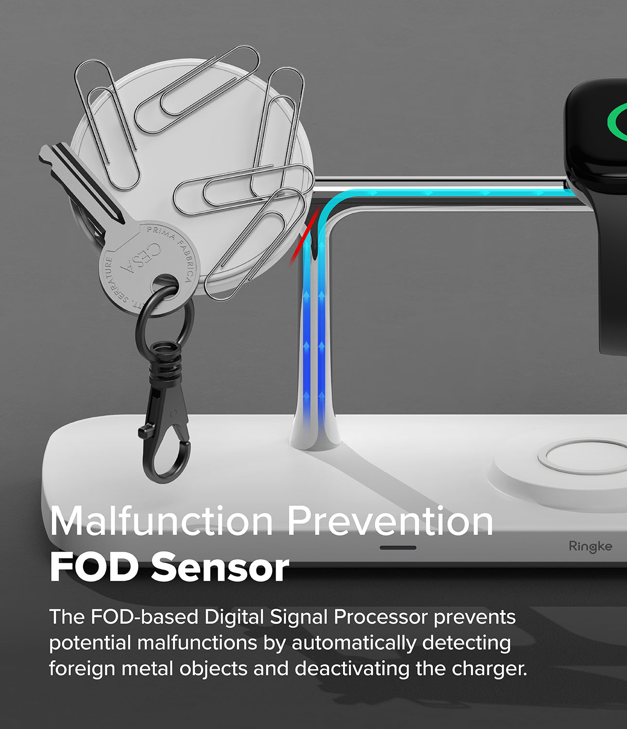 Ringke Qi2 3-in-1 Magnetic Wireless Charging Stand