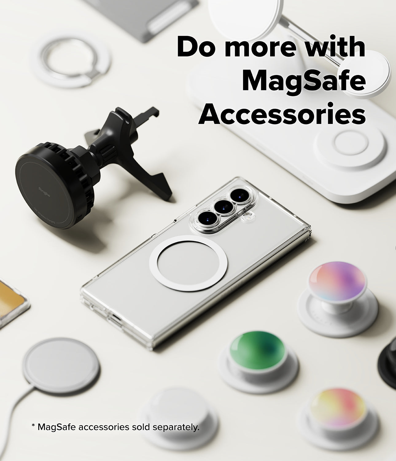 Galaxy Z Fold 7 Case Fusion Magnetic Clear by Ringke