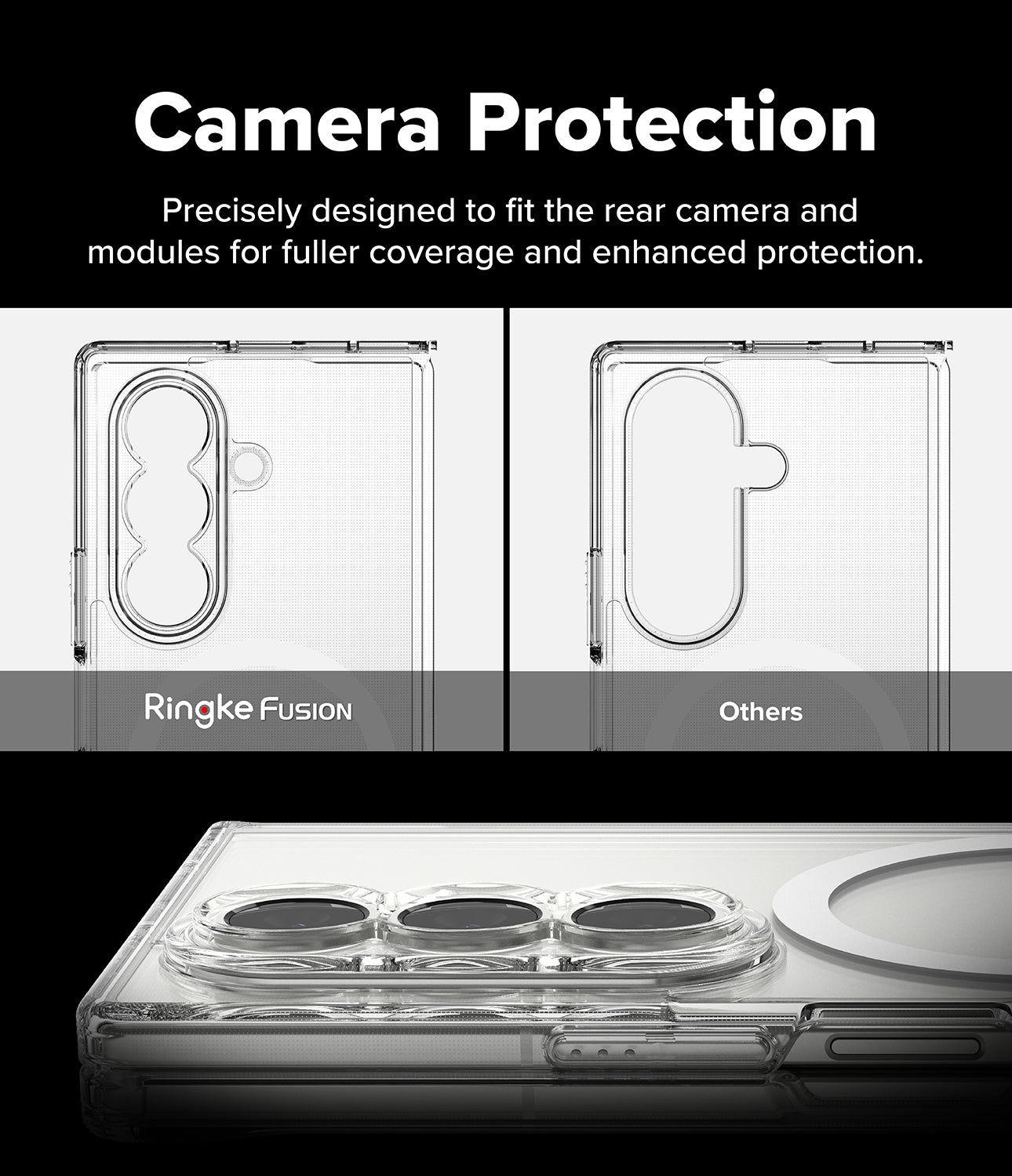 Galaxy Z Fold 7 Case Fusion Magnetic Clear by Ringke