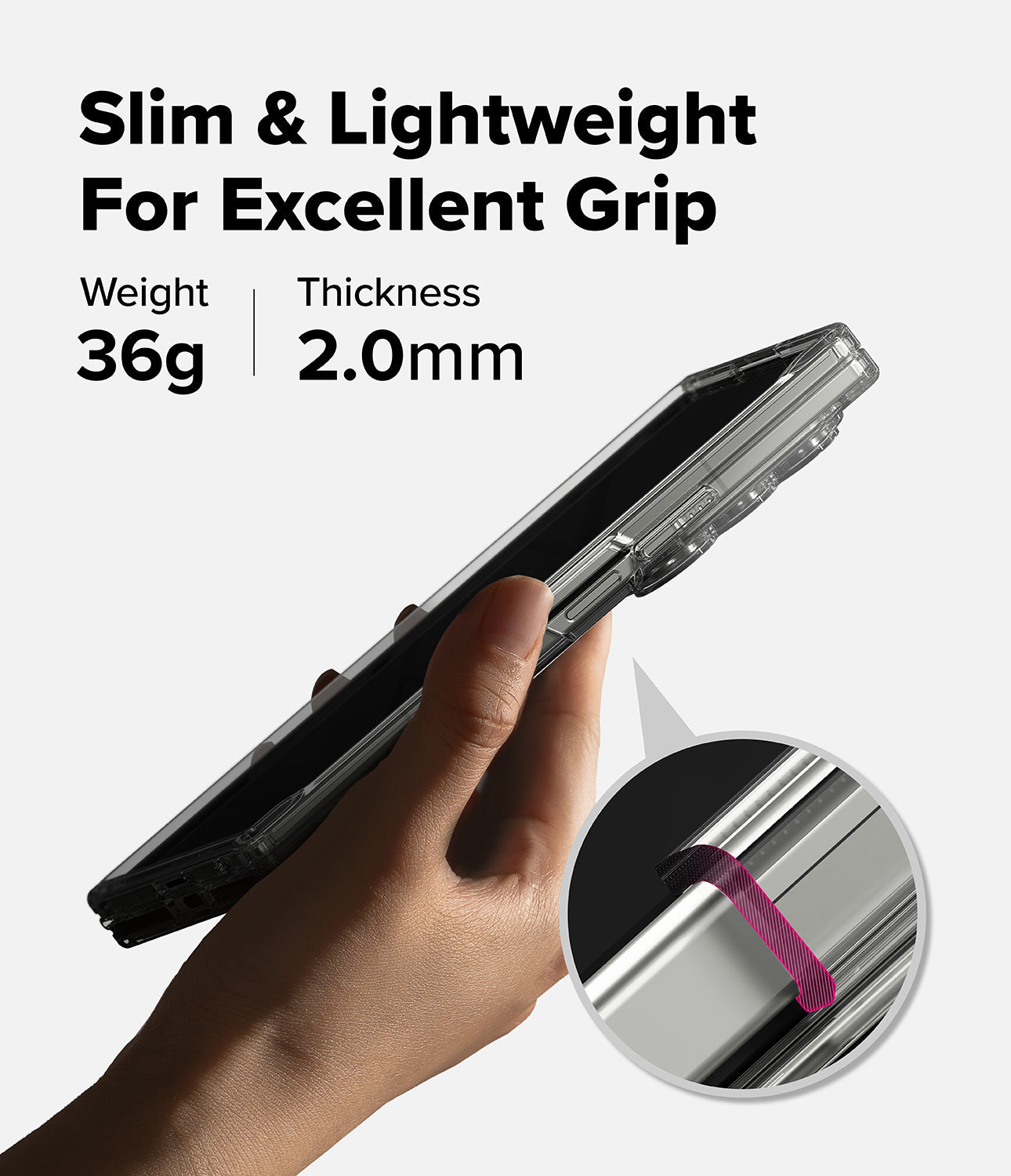 Galaxy Z Fold 7 Case Fusion Magnetic Clear by Ringke