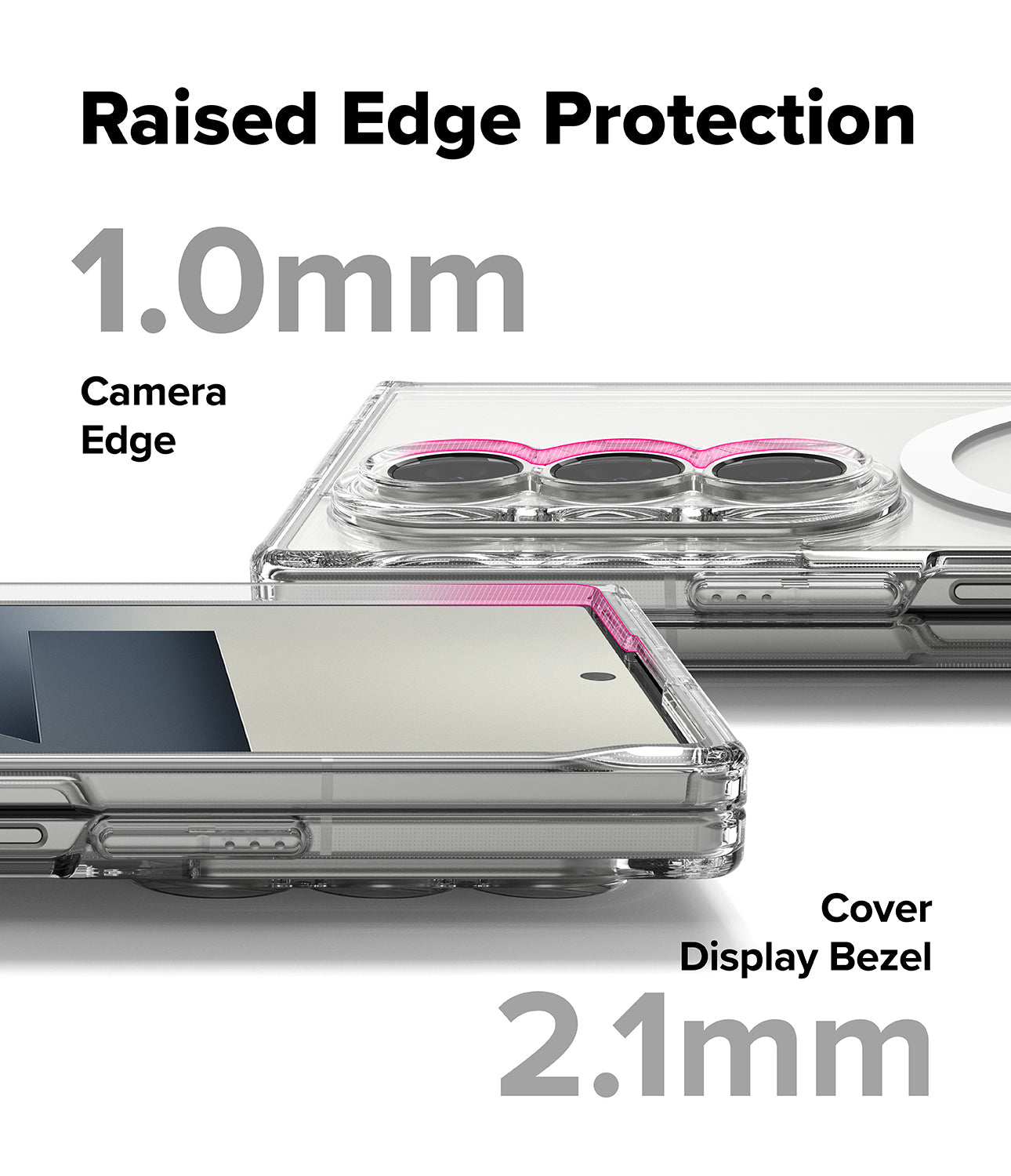 Galaxy Z Fold 7 Case Fusion Magnetic Clear by Ringke