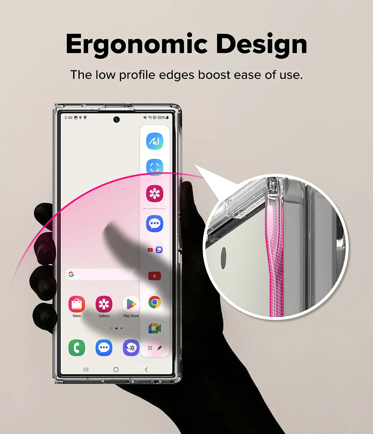 Galaxy Z Fold 7 Case Fusion Magnetic Clear by Ringke Ringke