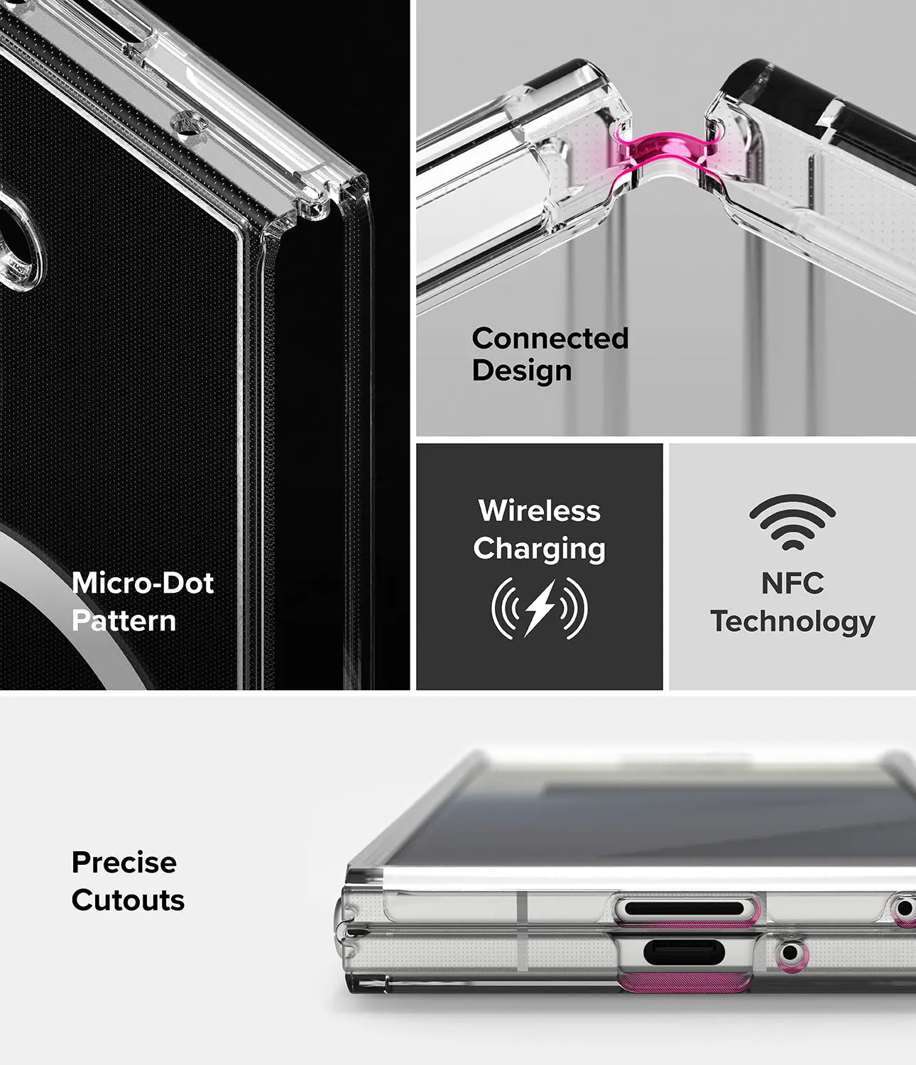 Galaxy Z Fold 7 Case Fusion Magnetic Clear by Ringke Ringke