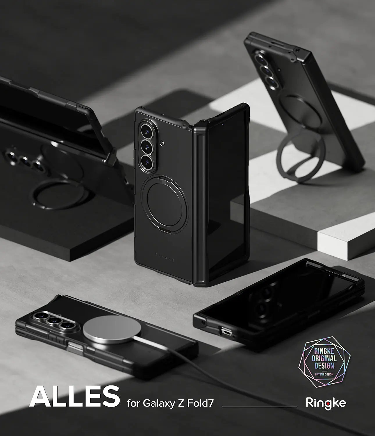 Galaxy Z Fold 7 Case Alles Black by Ringke Ringke
