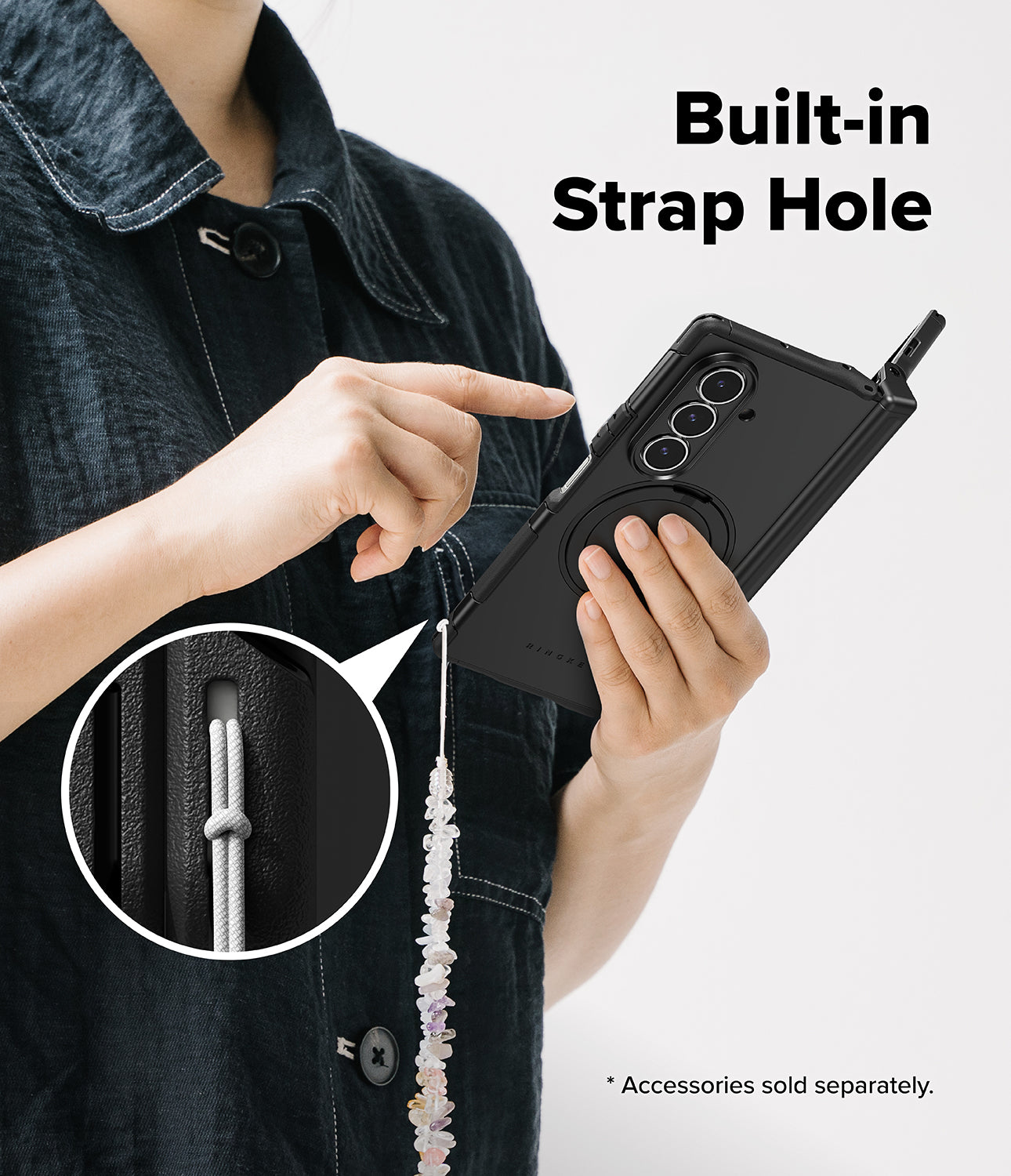 Galaxy Z Fold 7 Case Alles Black by Ringke