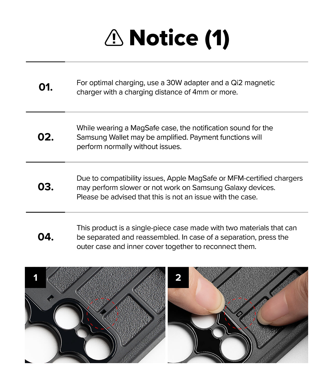 Galaxy Z Fold 7 Case Alles Black by Ringke