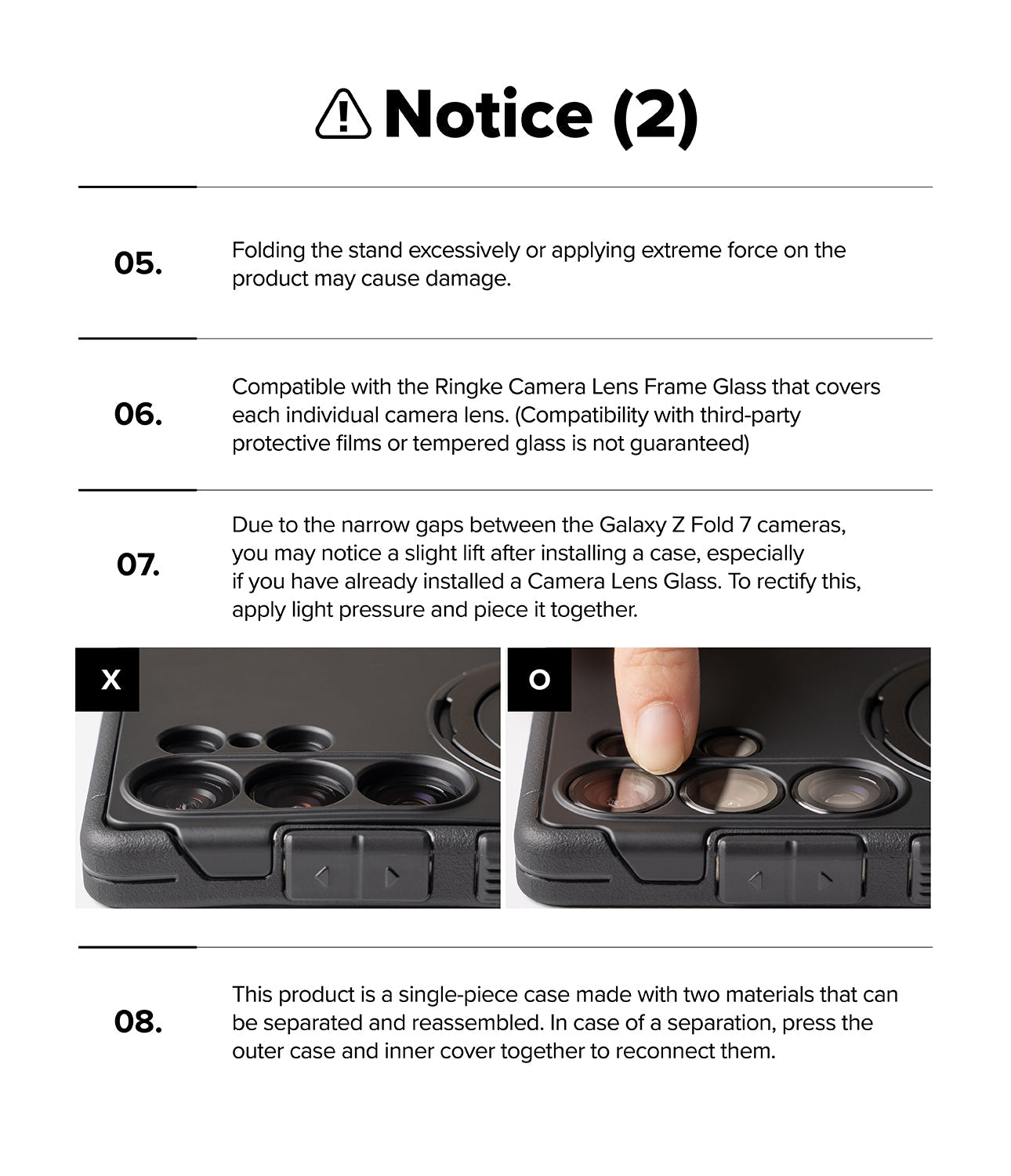 Galaxy Z Fold 7 Case Alles Black by Ringke