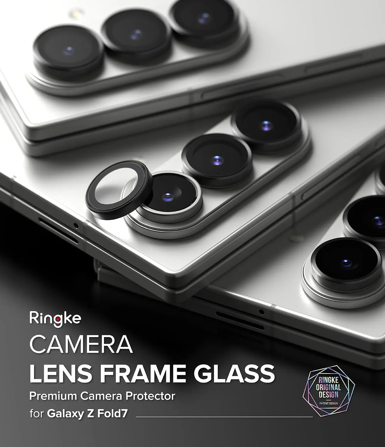 Galaxy Z Fold 7 Camera Lens Frame Glass 2 Pack by Ringke Ringke