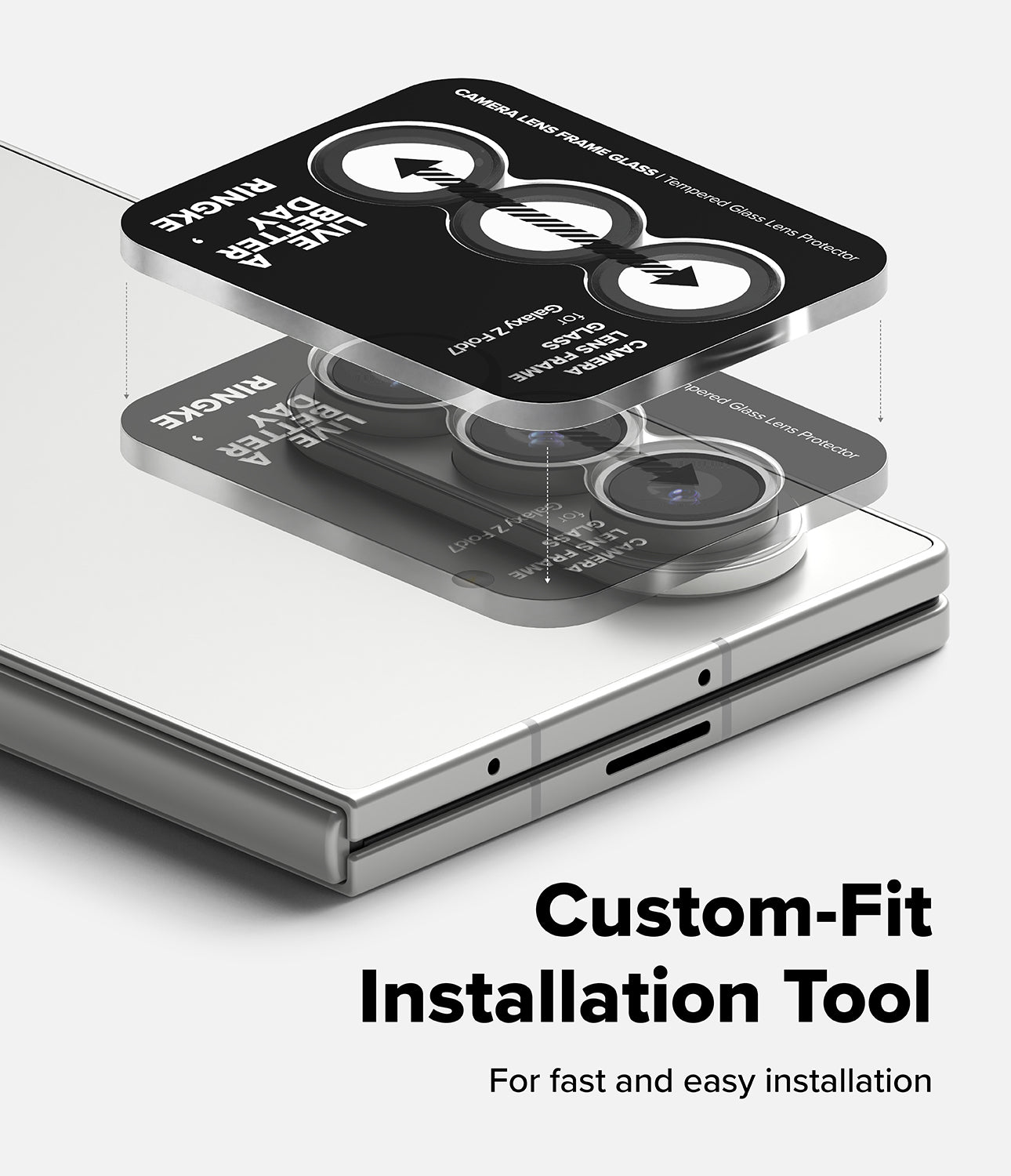 Galaxy Z Fold 7 Camera Lens Frame Glass 2 Pack by Ringke