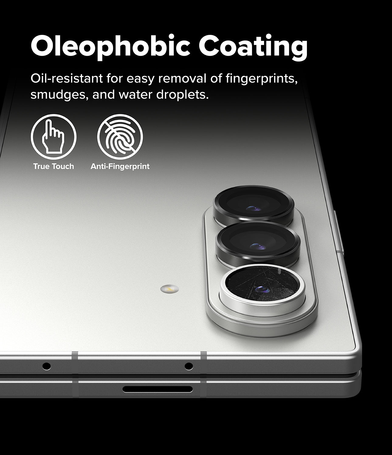 Galaxy Z Fold 7 Camera Lens Frame Glass 2 Pack by Ringke