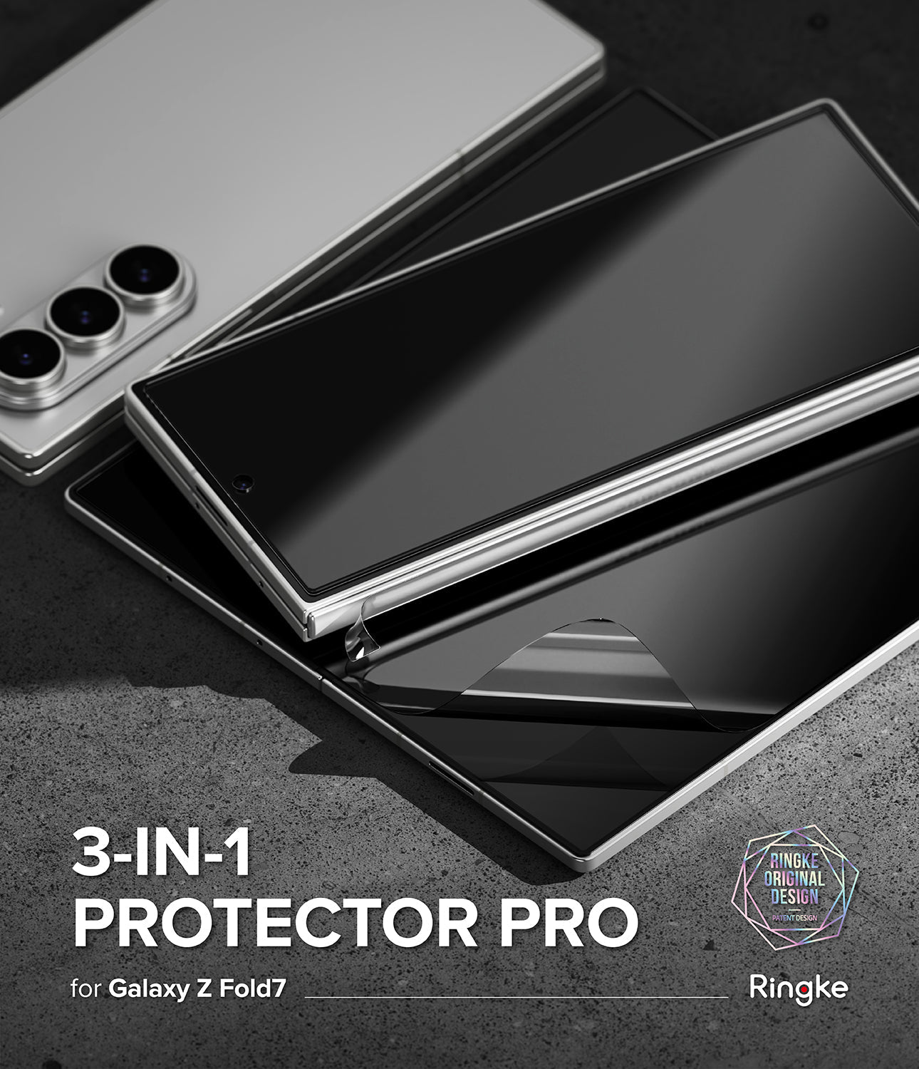 Galaxy Z Fold 7 3-in-1 Protector Pro Film + Hinge by Ringke