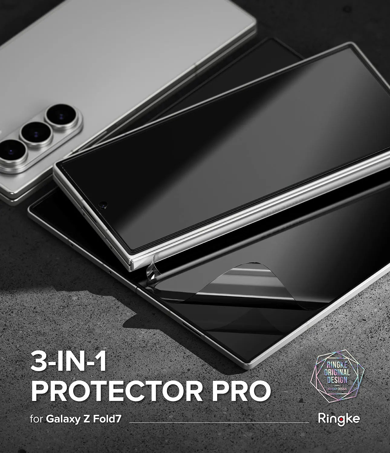 Galaxy Z Fold 7 3-in-1 Protector Pro Film + Hinge by Ringke Ringke