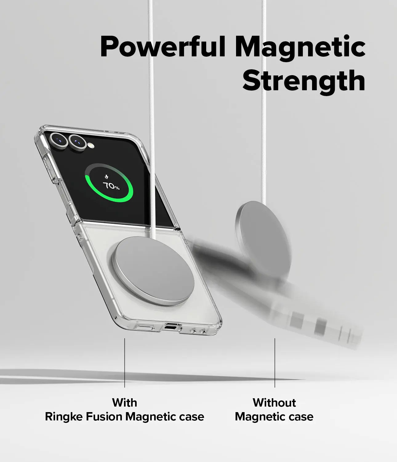 Galaxy Z Flip 7 Case Fusion Magnetic Clear by Ringke Ringke