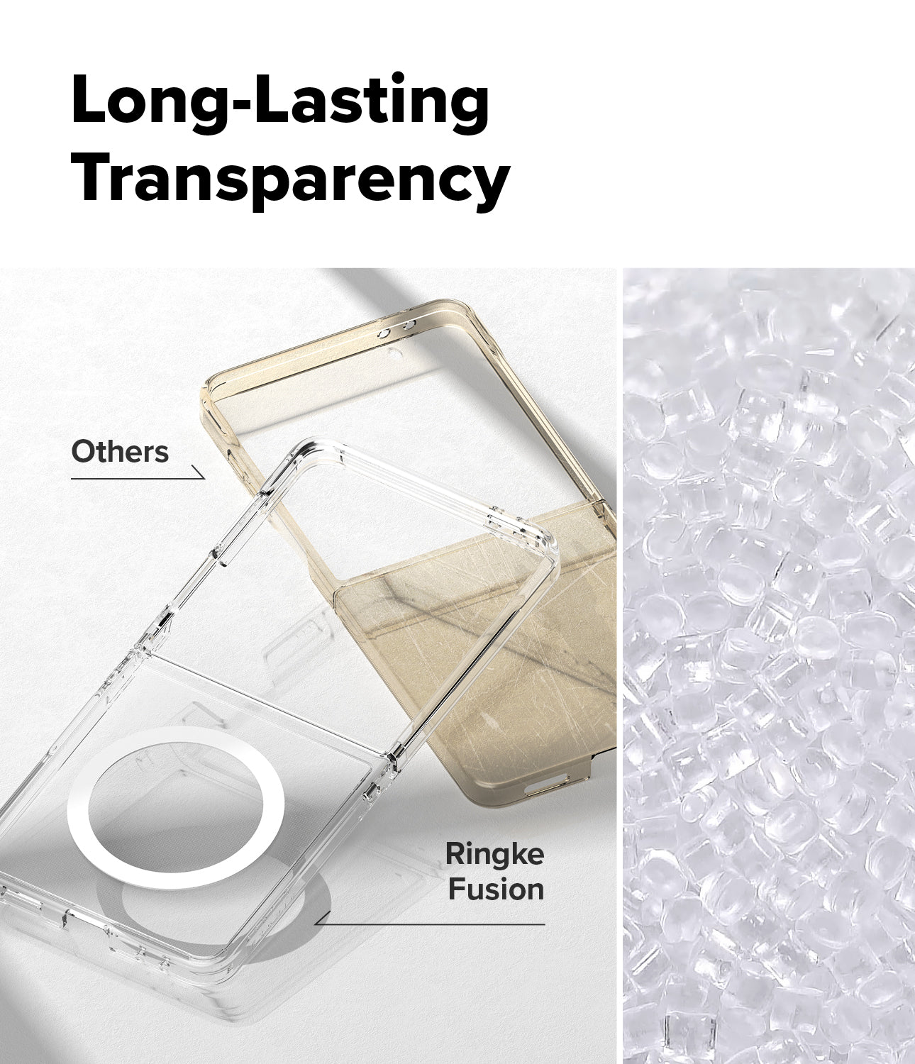 Galaxy Z Flip 7 Case Fusion Magnetic Clear by Ringke