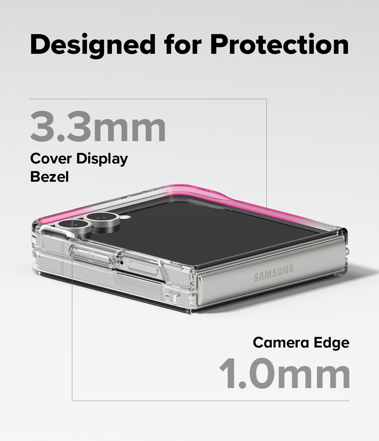 Galaxy Z Flip 7 Case Fusion Magnetic Clear by Ringke