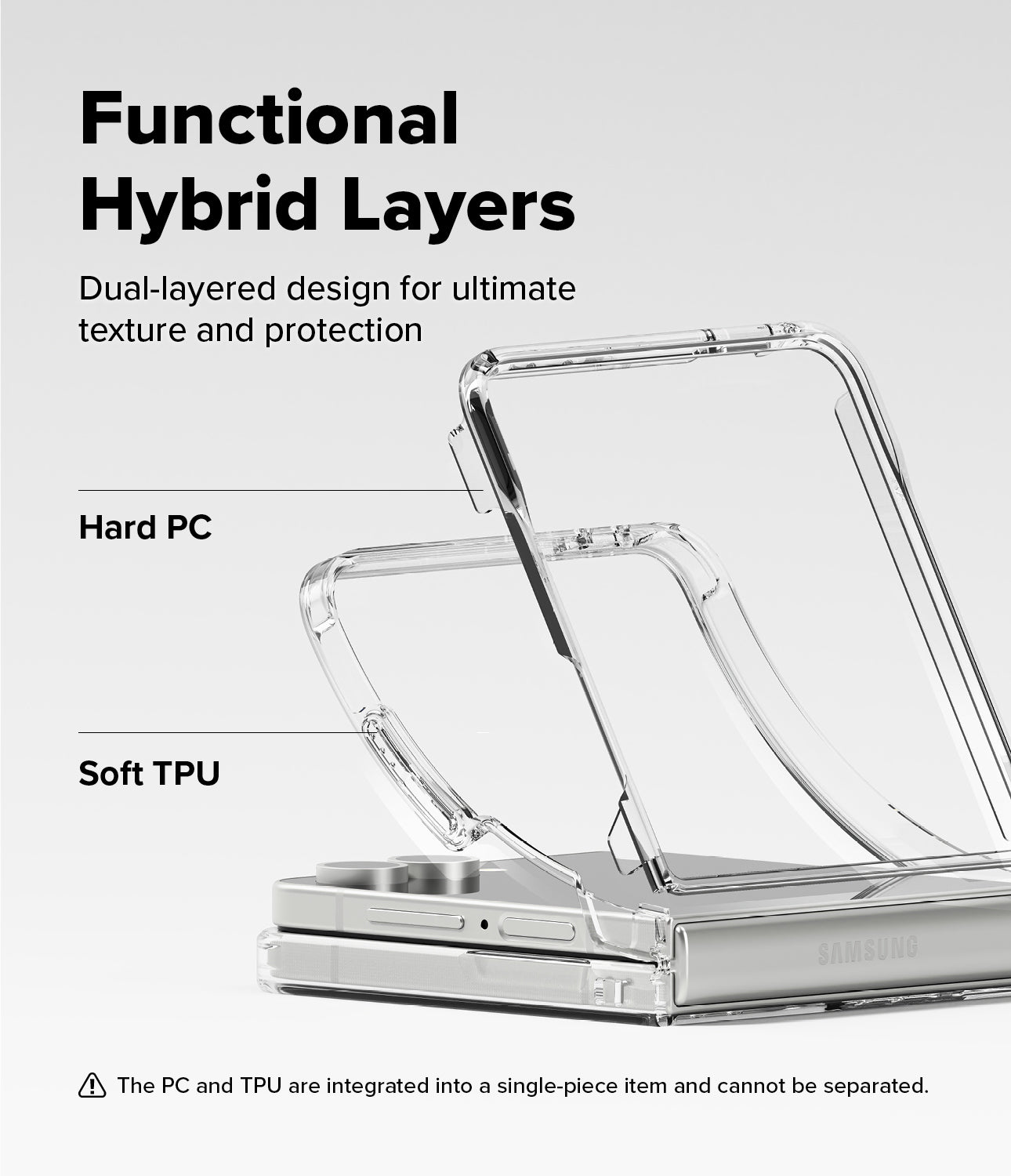 Galaxy Z Flip 7 Case Fusion Magnetic Clear by Ringke