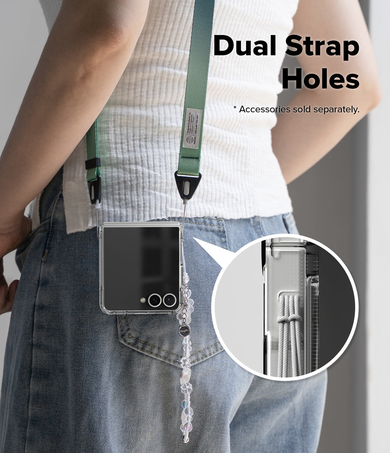 Galaxy Z Flip 7 Case Fusion Magnetic Clear by Ringke