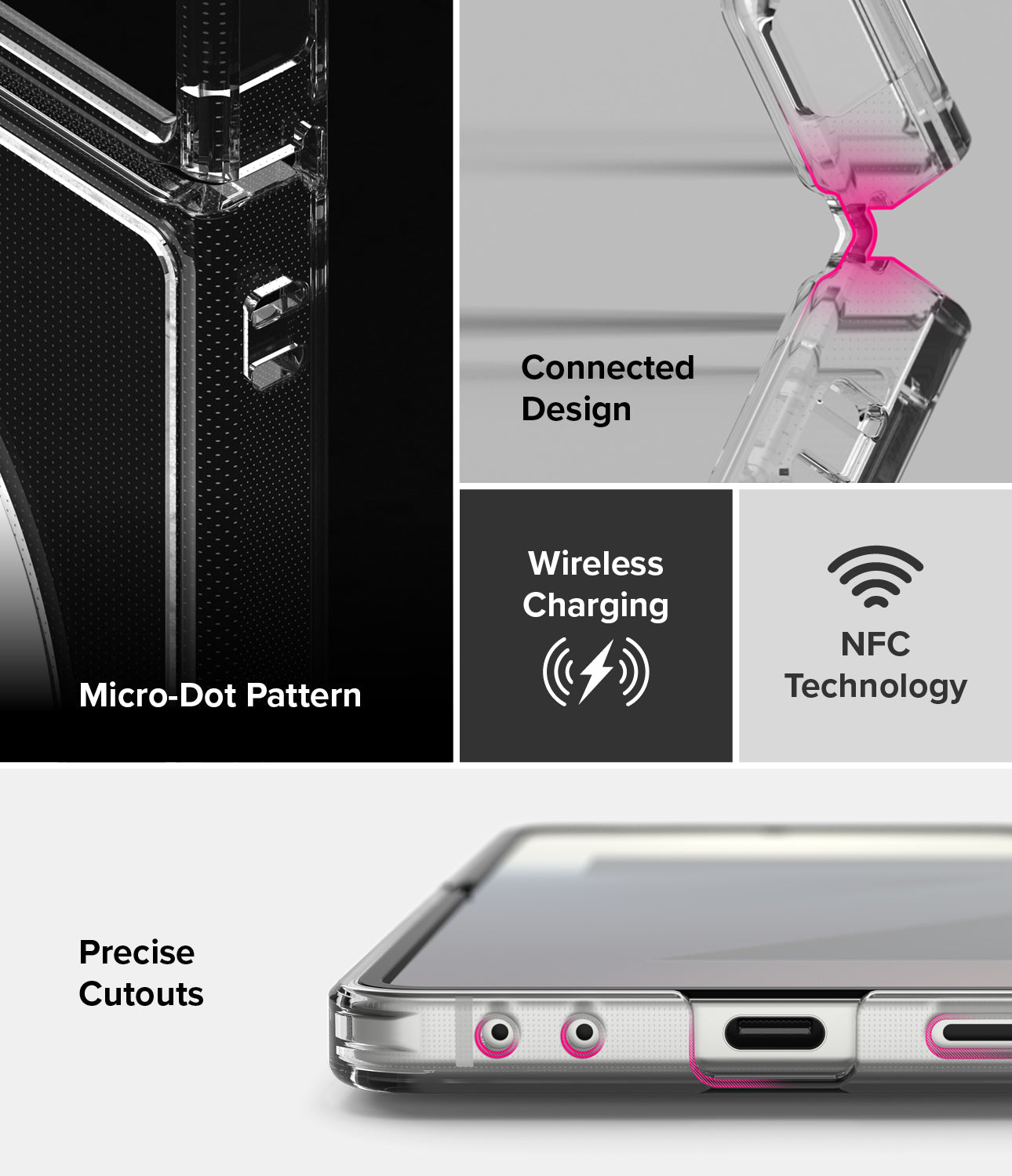 Galaxy Z Flip 7 Case Fusion Magnetic Clear by Ringke