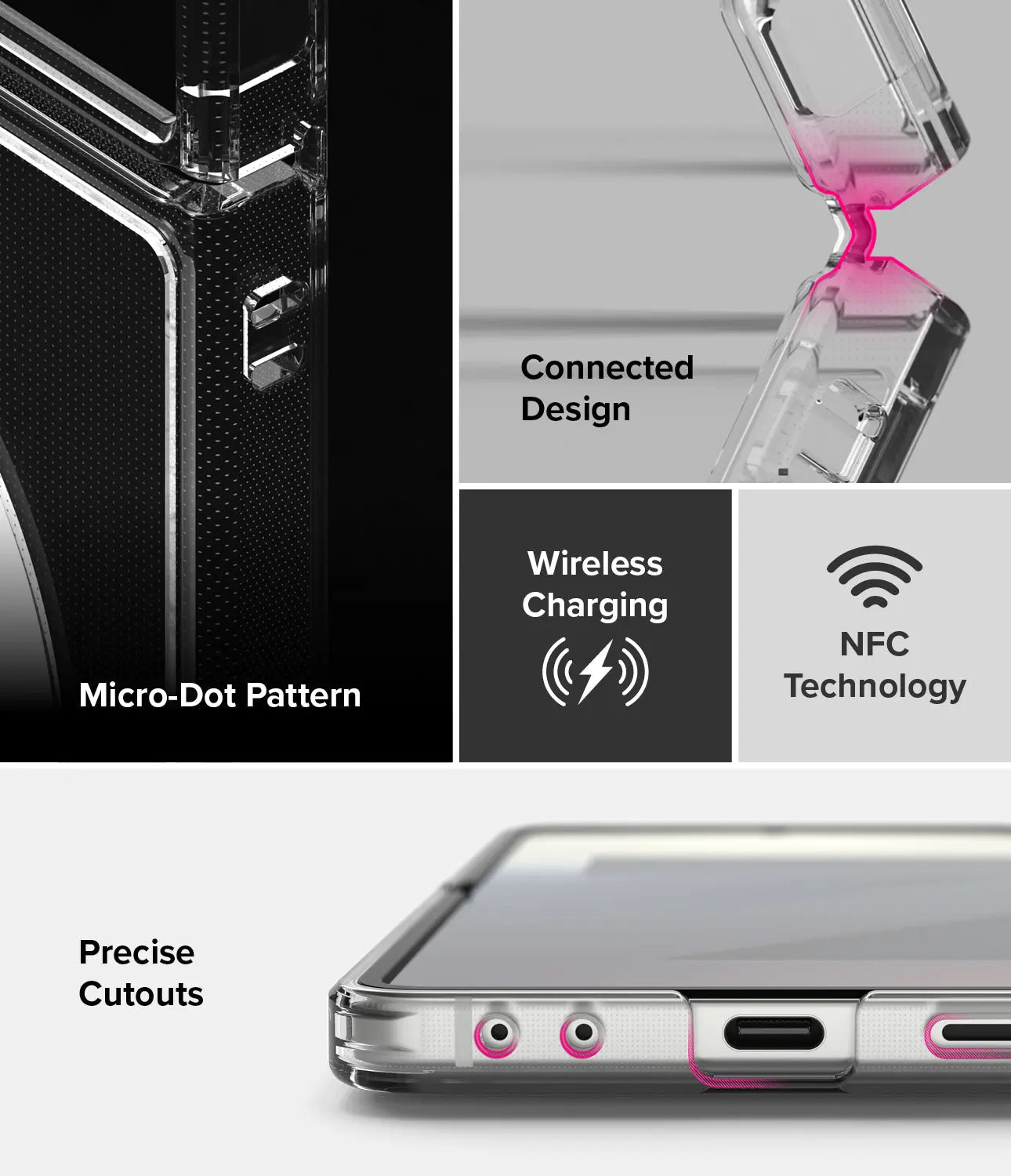 Galaxy Z Flip 7 Case Fusion Magnetic Clear by Ringke Ringke