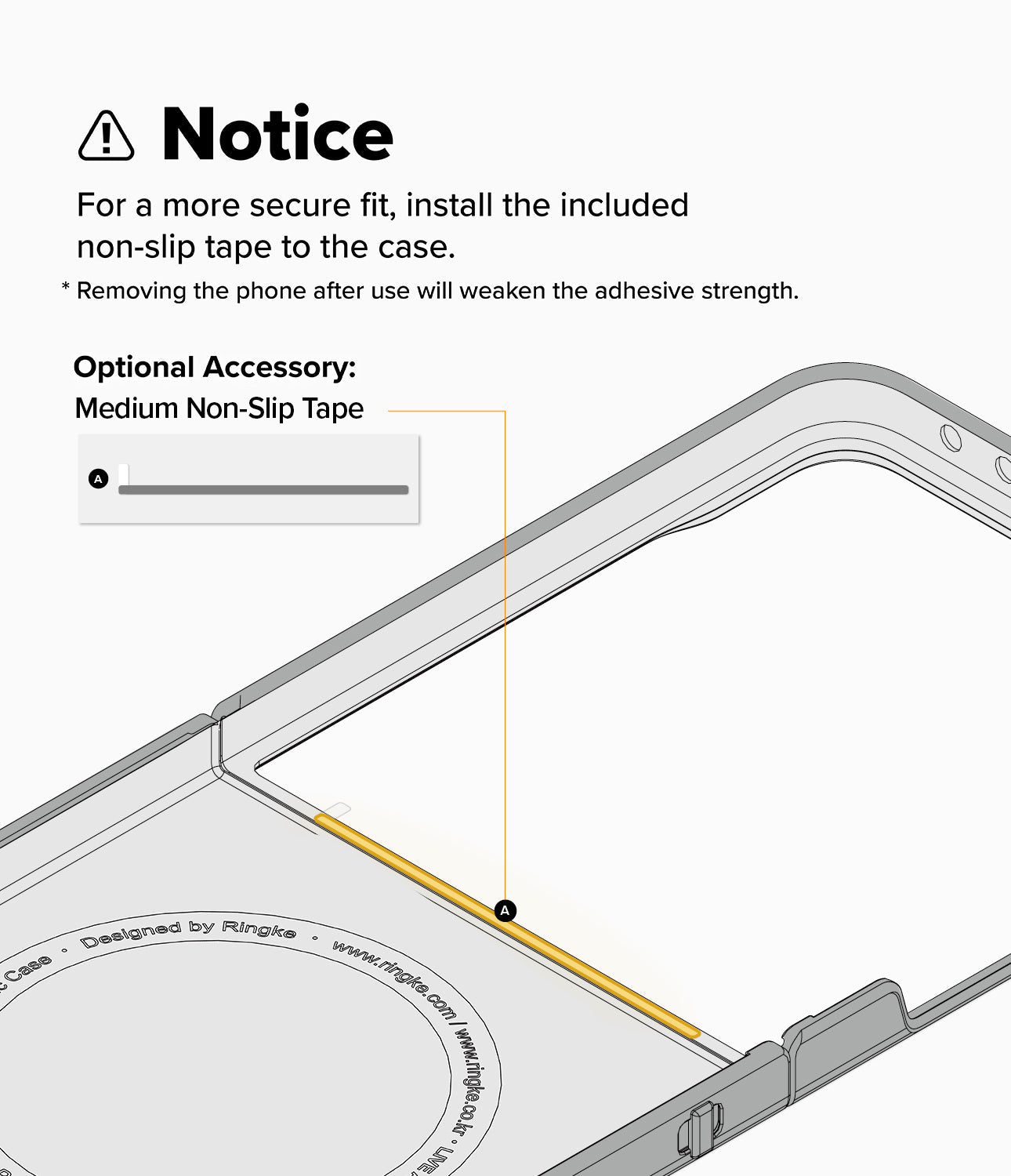 Galaxy Z Flip 7 Case Fusion Magnetic Clear by Ringke