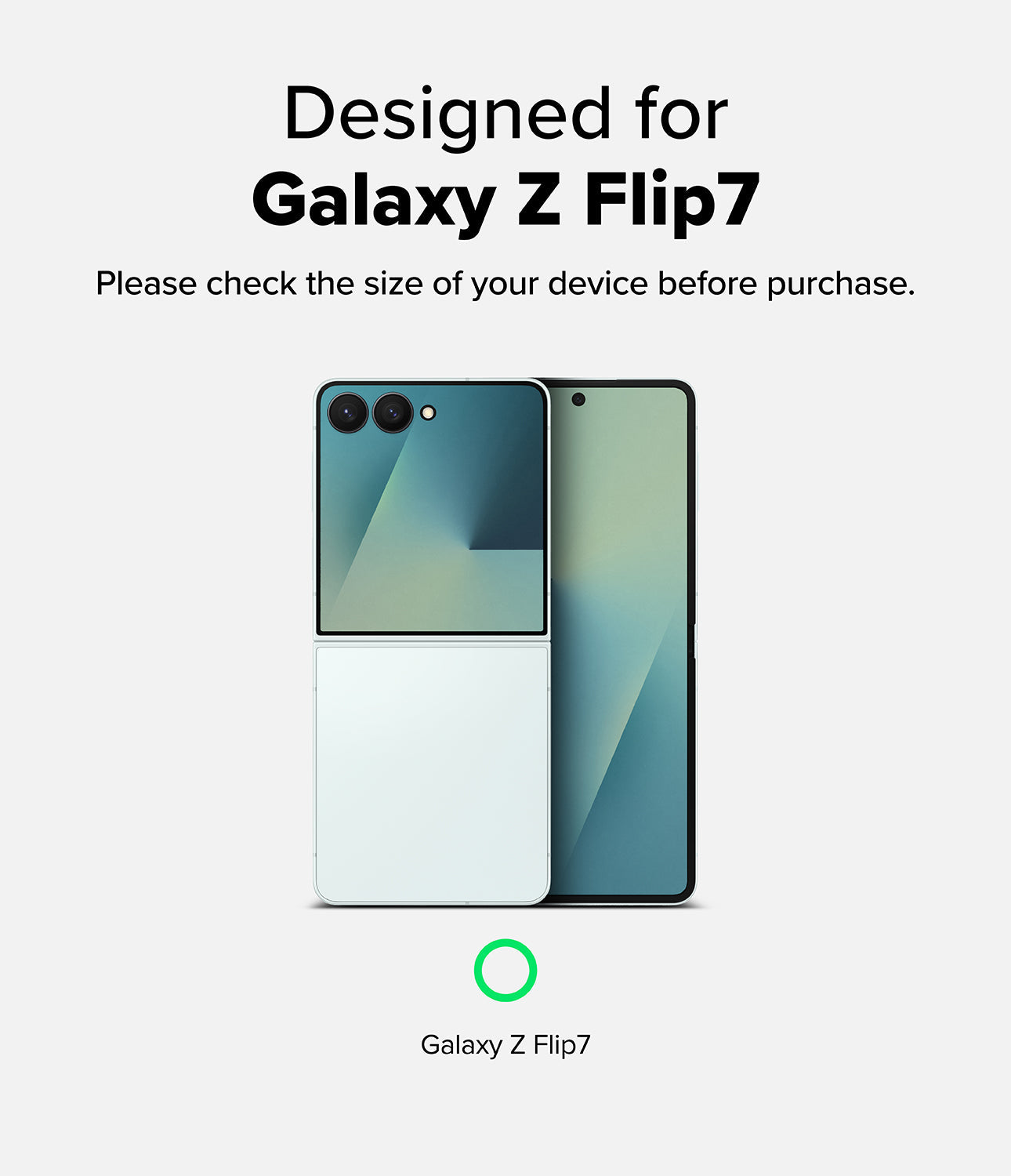 Galaxy Z Flip 7 Case Onyx Black by Ringke