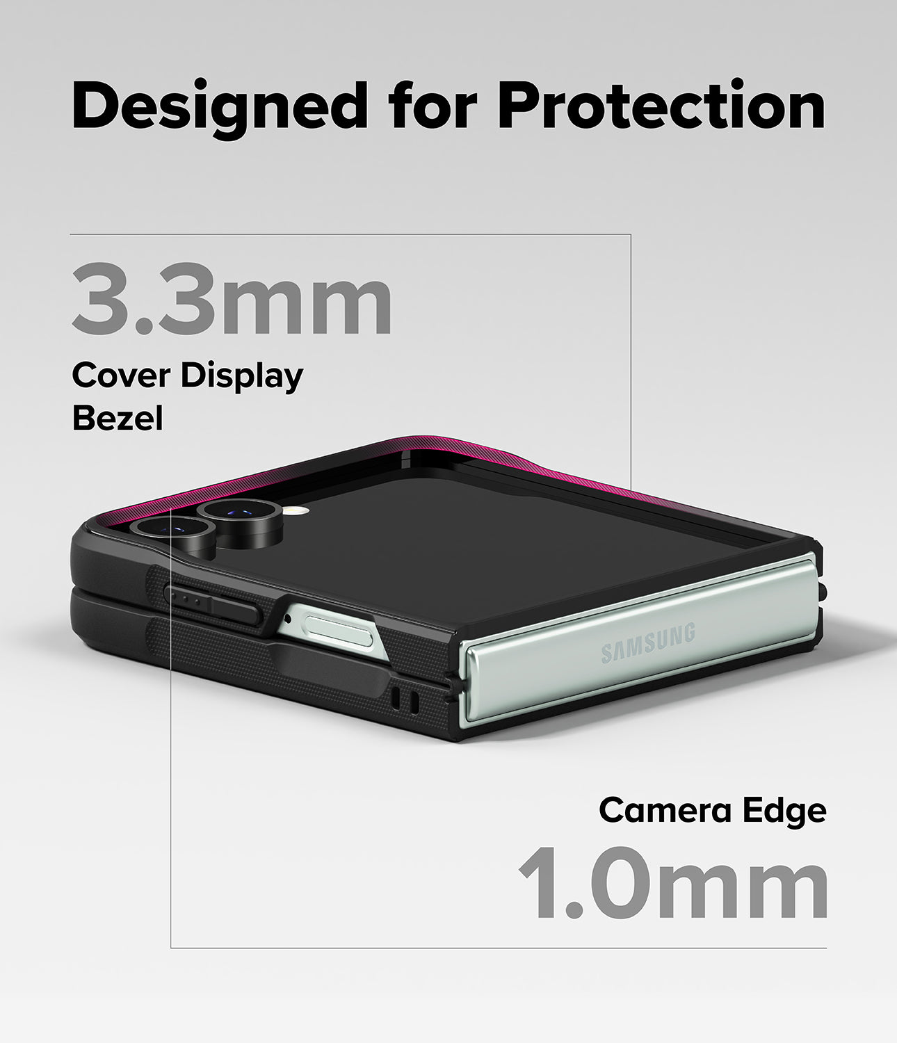 Galaxy Z Flip 7 Case Onyx Black by Ringke