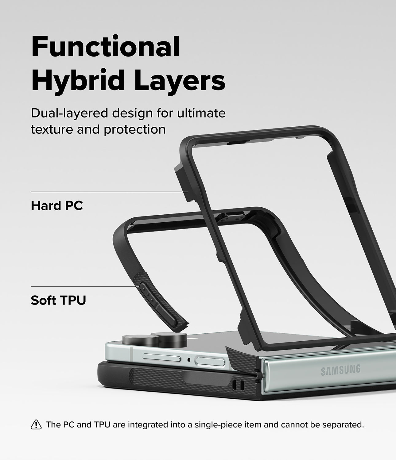 Galaxy Z Flip 7 Case Onyx Black by Ringke