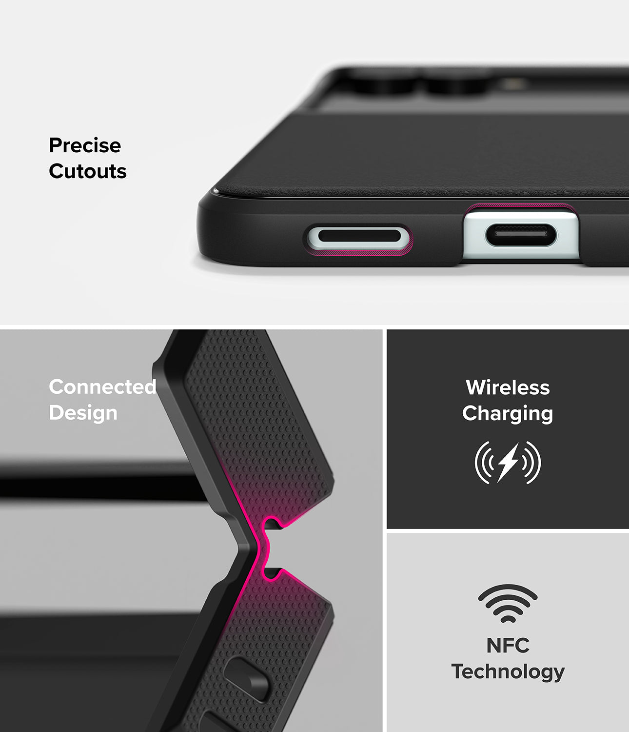 Galaxy Z Flip 7 Case Onyx Black by Ringke