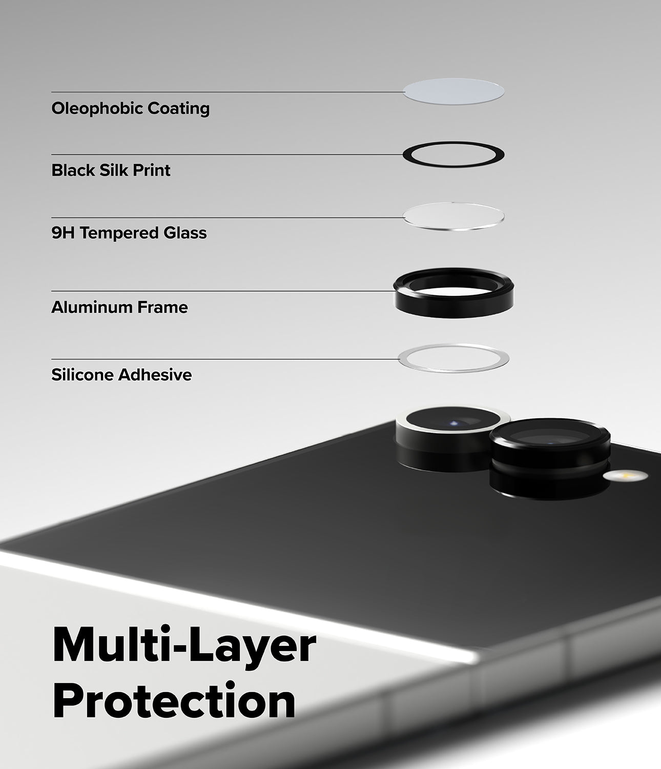 Galaxy Z Flip 7 Camera Lens Frame Glass 2 Pack by Ringke