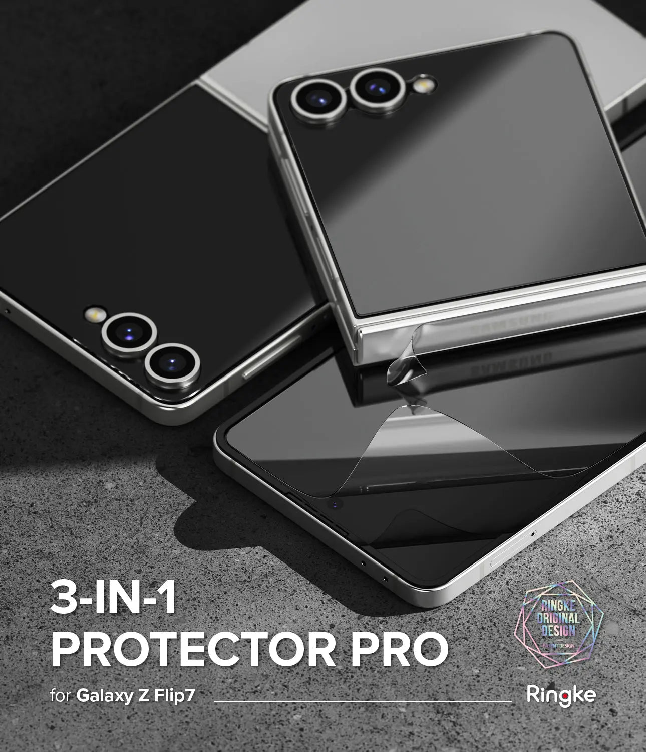 Galaxy Z Flip 7 3-in-1 Protector Pro Film + Hinge by Ringke Ringke