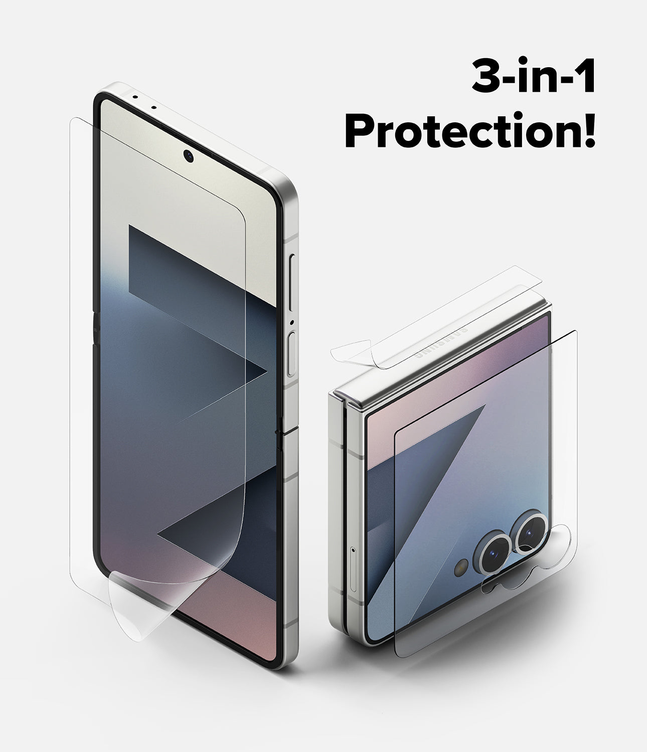 Galaxy Z Flip 7 3-in-1 Protector Pro Film + Hinge by Ringke