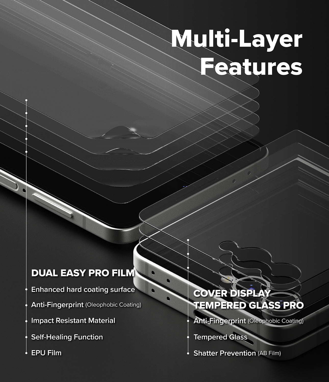 Galaxy Z Flip 7 3-in-1 Protector Pro Film + Hinge by Ringke