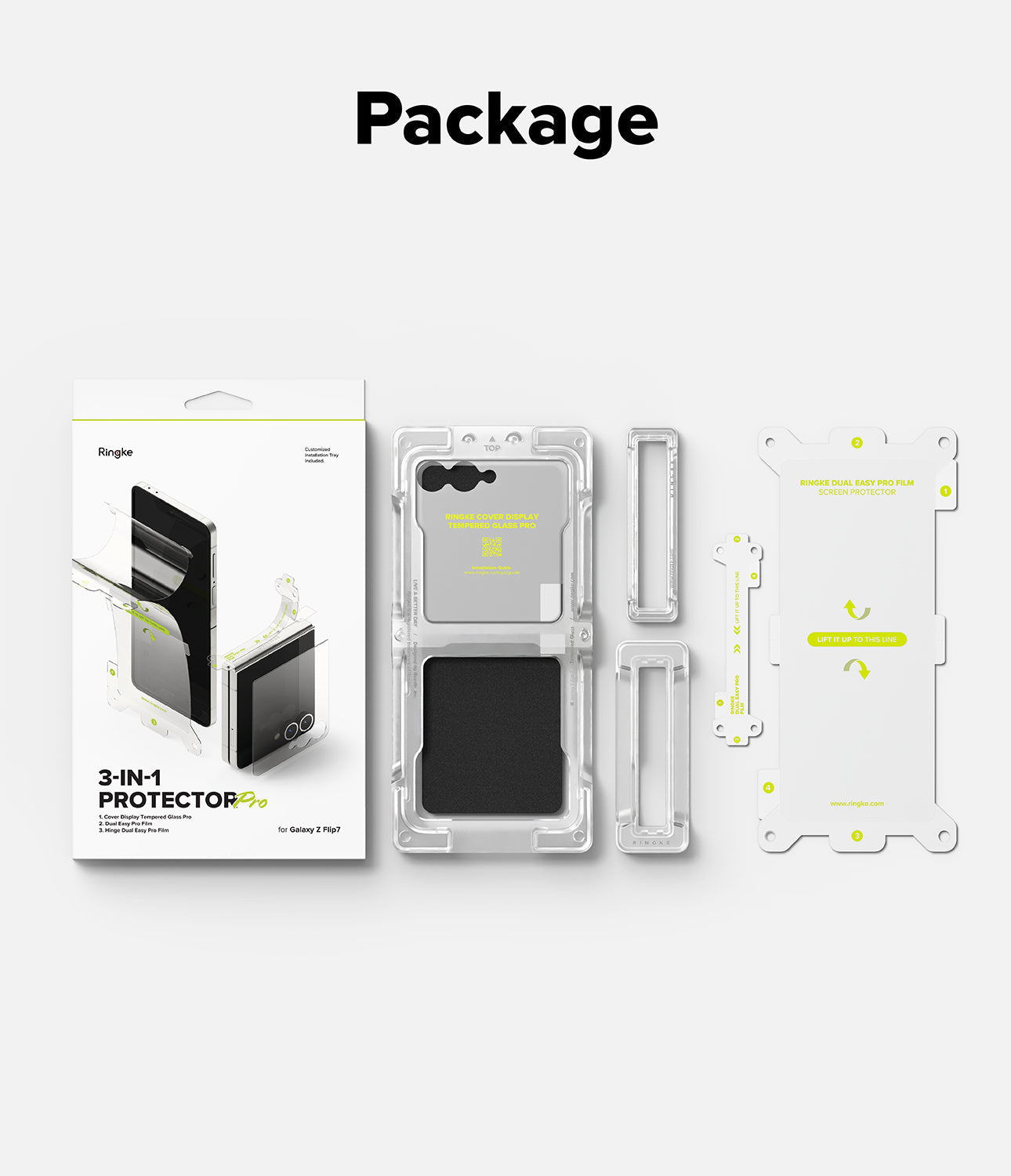 Galaxy Z Flip 7 3-in-1 Protector Pro Film + Hinge by Ringke