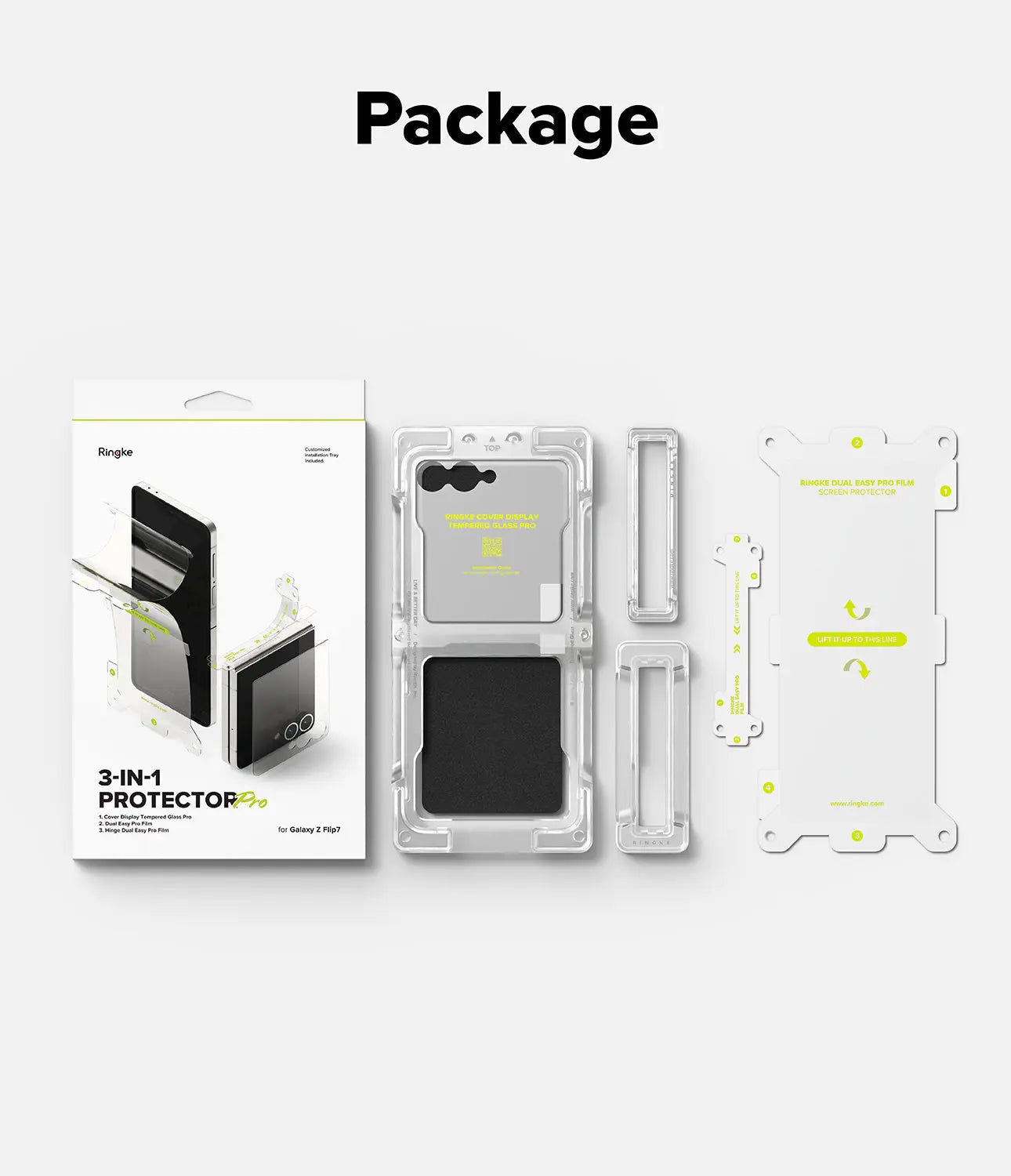 Galaxy Z Flip 7 3-in-1 Protector Pro Film + Hinge by Ringke Ringke