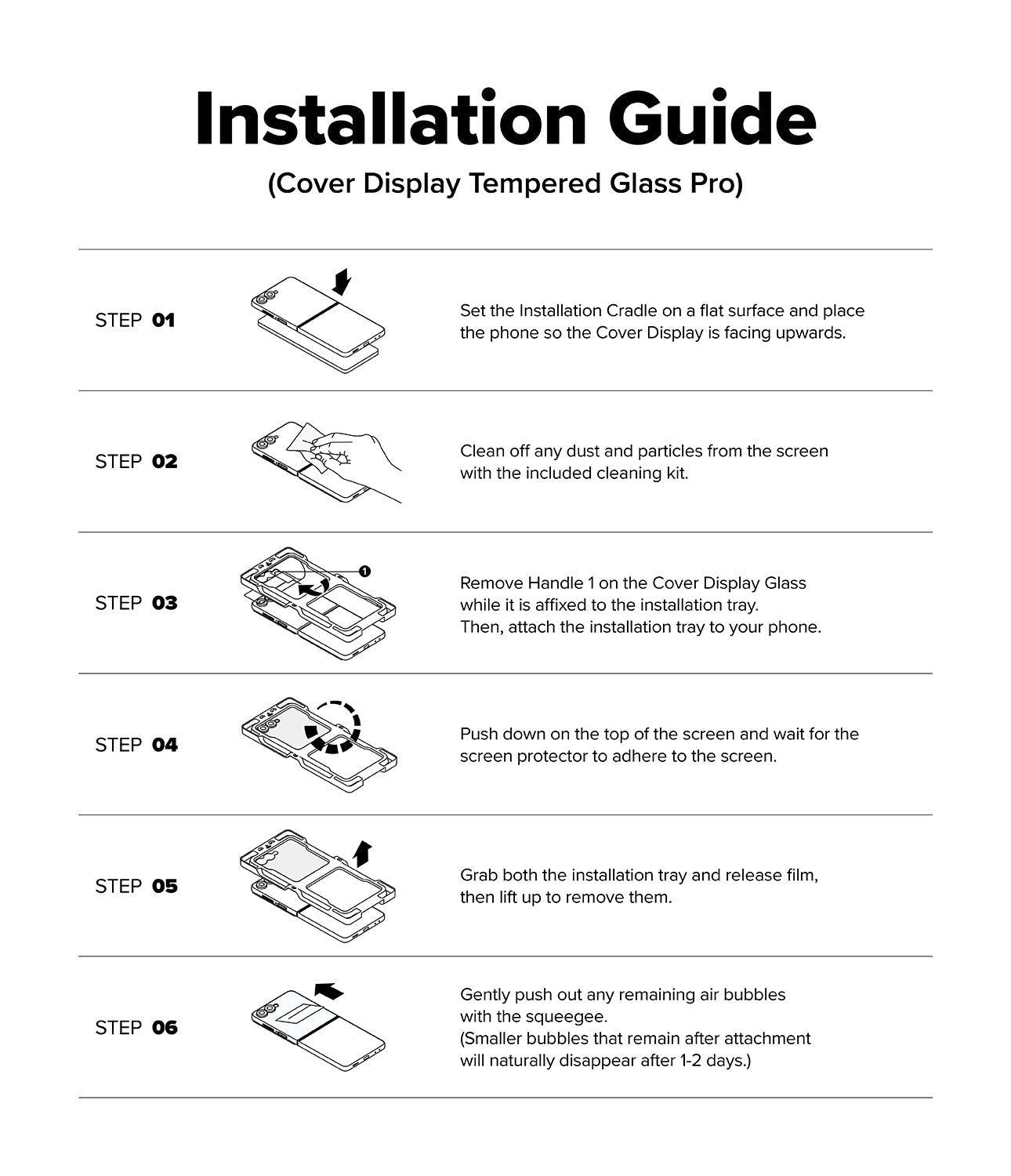 Galaxy Z Flip 7 3-in-1 Protector Pro Film + Hinge by Ringke