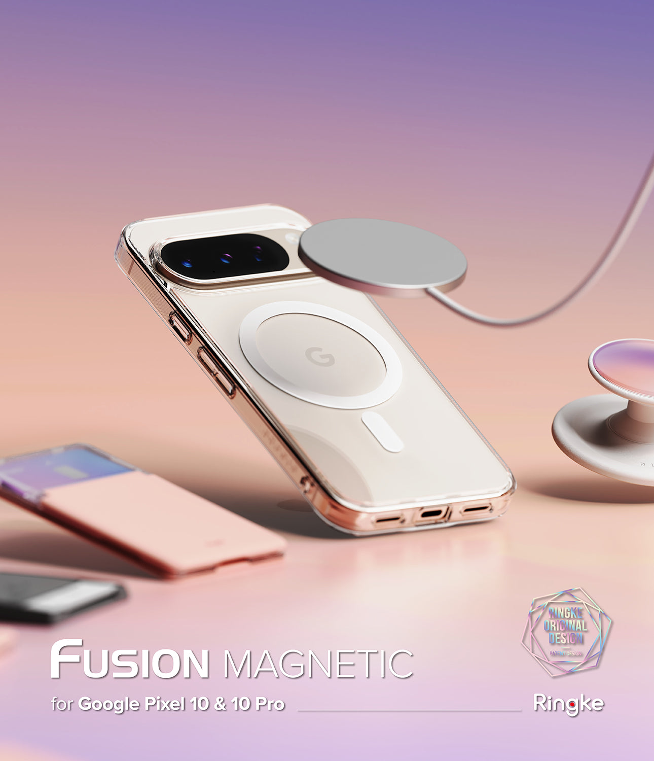 Pixel 10 / 10 Pro Case Fusion Magnetic Clear by Ringke