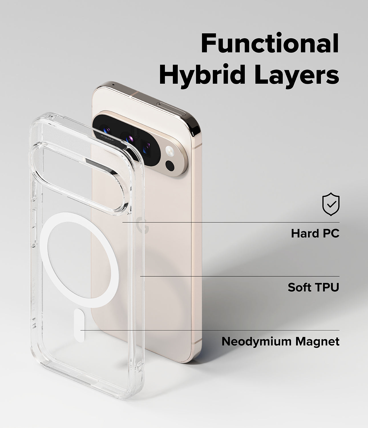 Pixel 10 / 10 Pro Case Fusion Magnetic Clear by Ringke