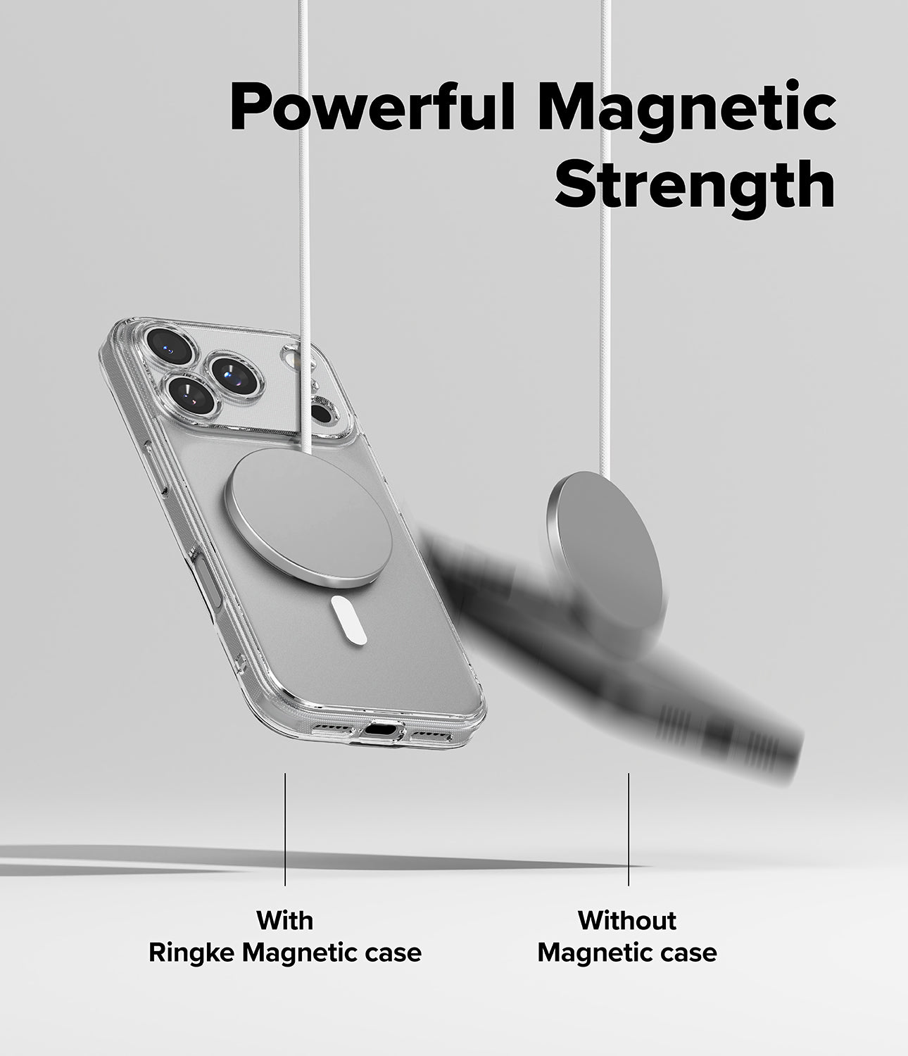 iPhone 17 Pro Max Case Fusion Magnetic Matte Clear by Ringke