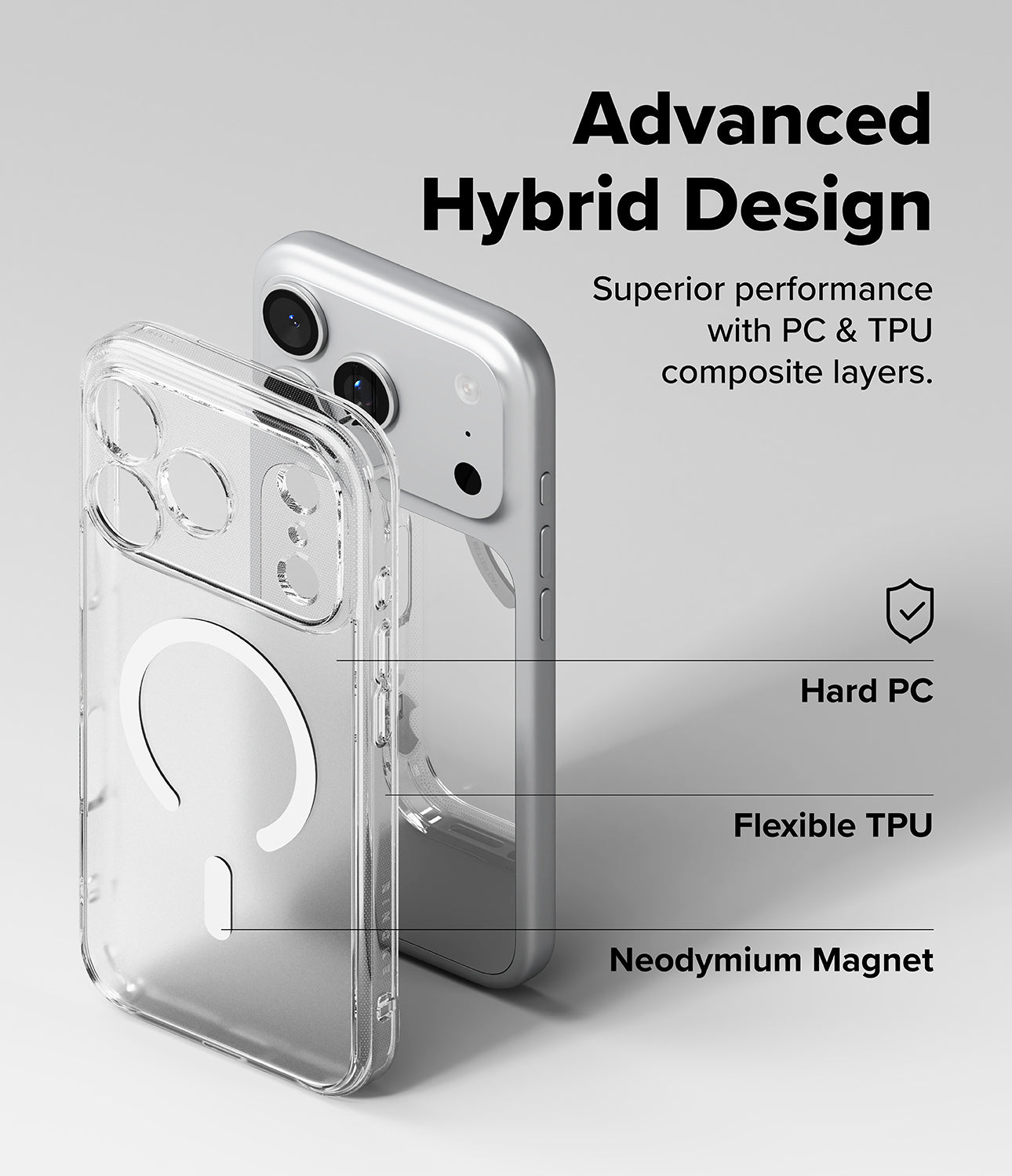 iPhone 17 Pro Max Case Fusion Magnetic Matte Clear by Ringke