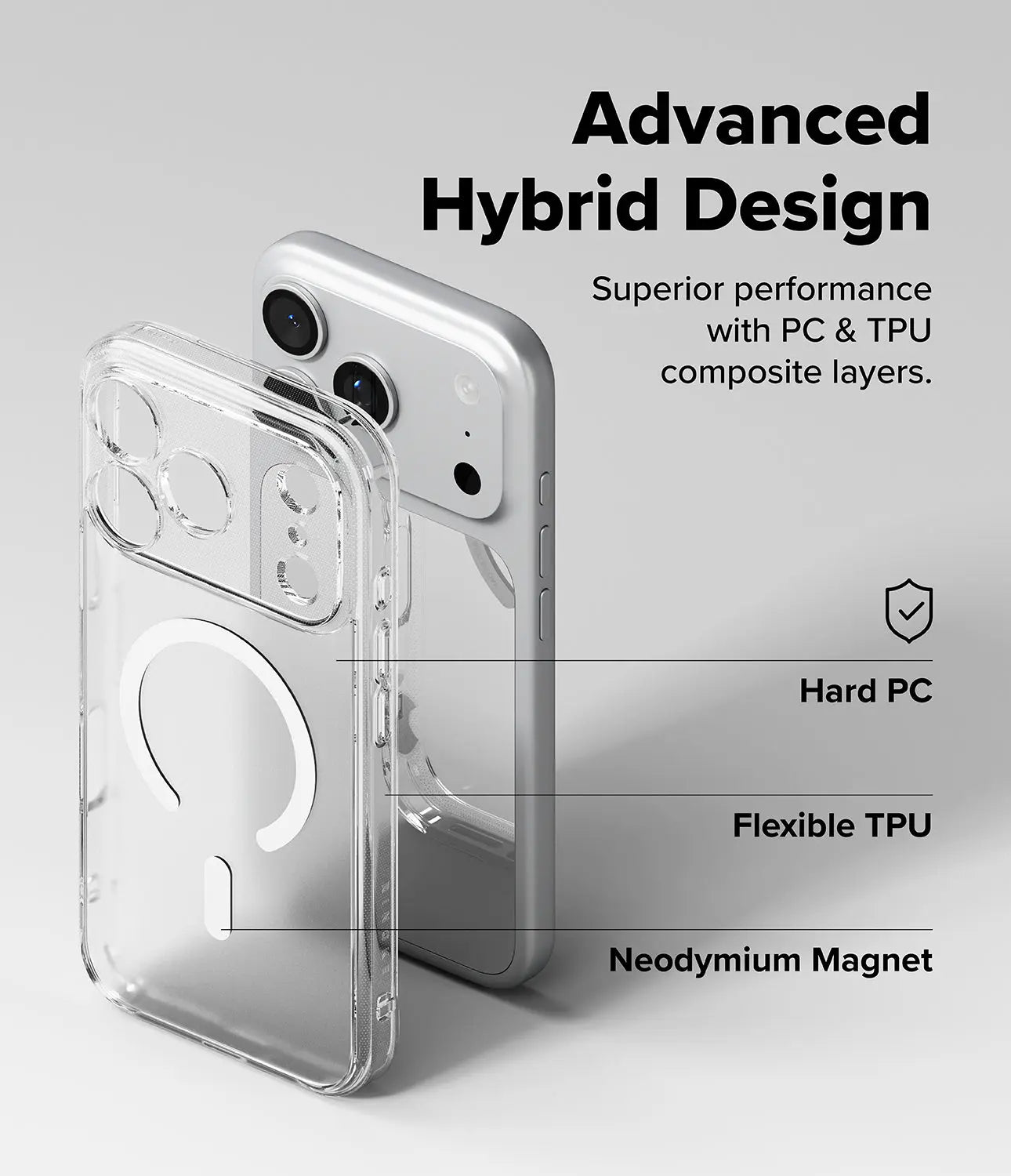 iPhone 17 Pro Max Case Fusion Magnetic Matte Clear by Ringke Ringke