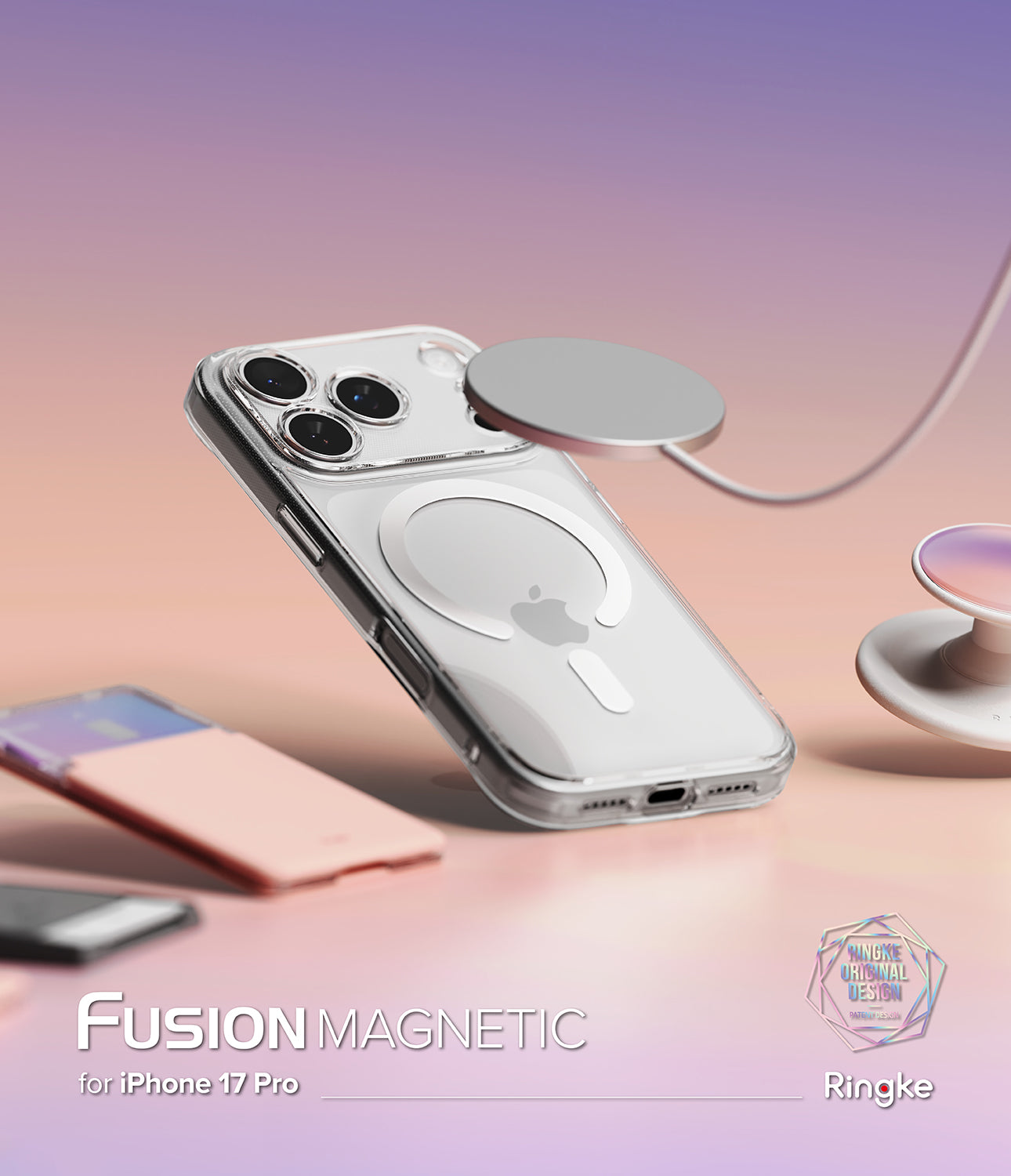 iPhone 17 Pro Case Fusion Magnetic Clear by Ringke
