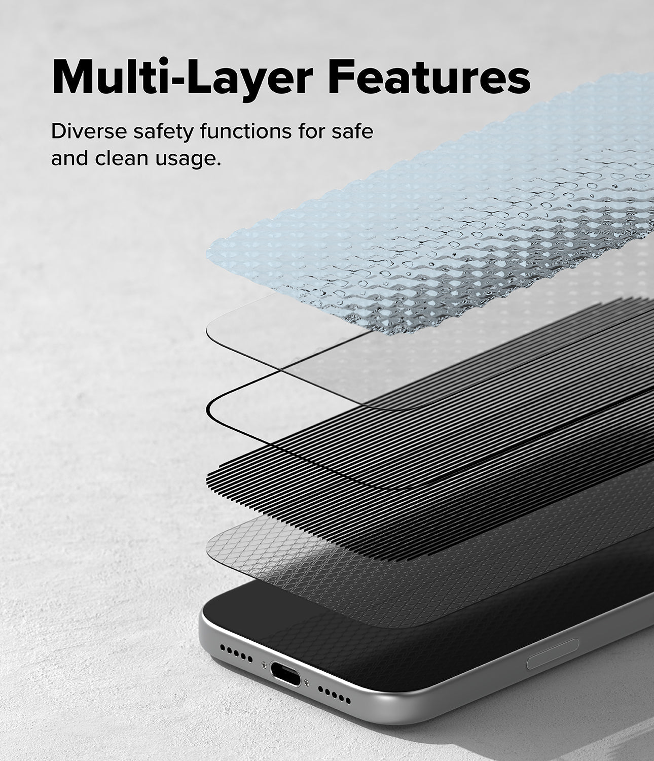 iPhone 17 Pro Easy Slide Privacy Glass 2 Pack by Ringke