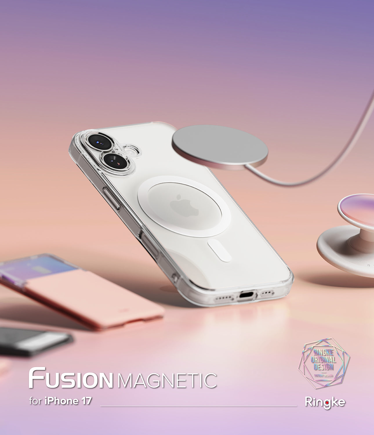 iPhone 17 Case Fusion Magnetic Matte Clear by Ringke