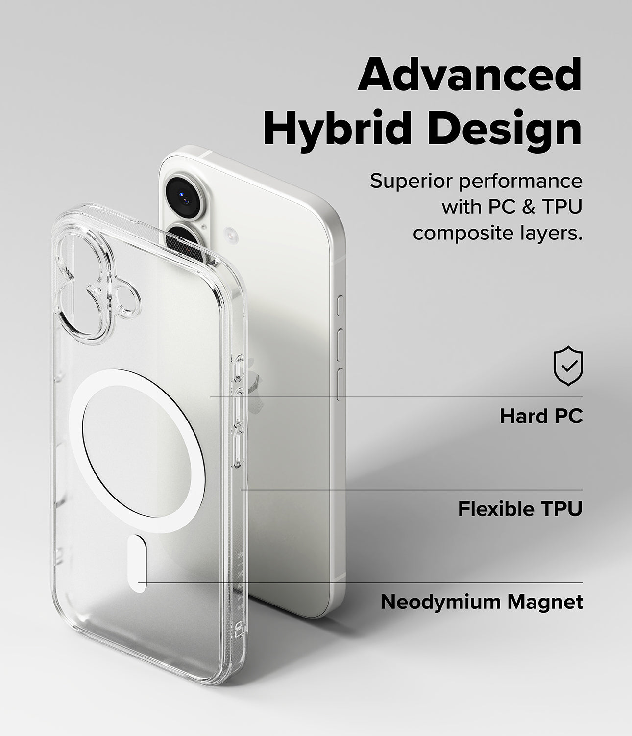 iPhone 17 Case Fusion Magnetic Matte Clear by Ringke