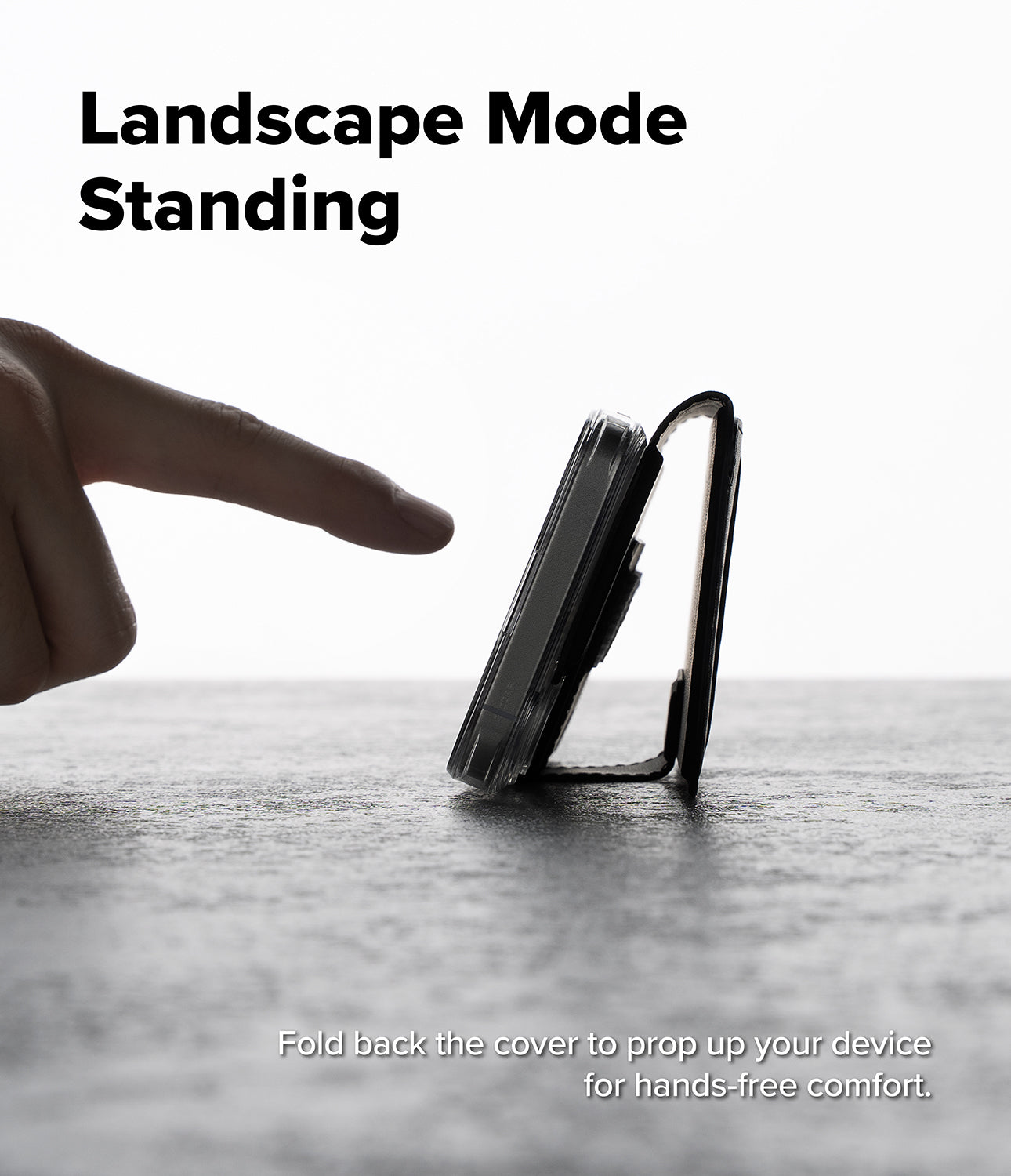 iPhone 17 Case Folio Grip Wallet Magnetic Black by Ringke