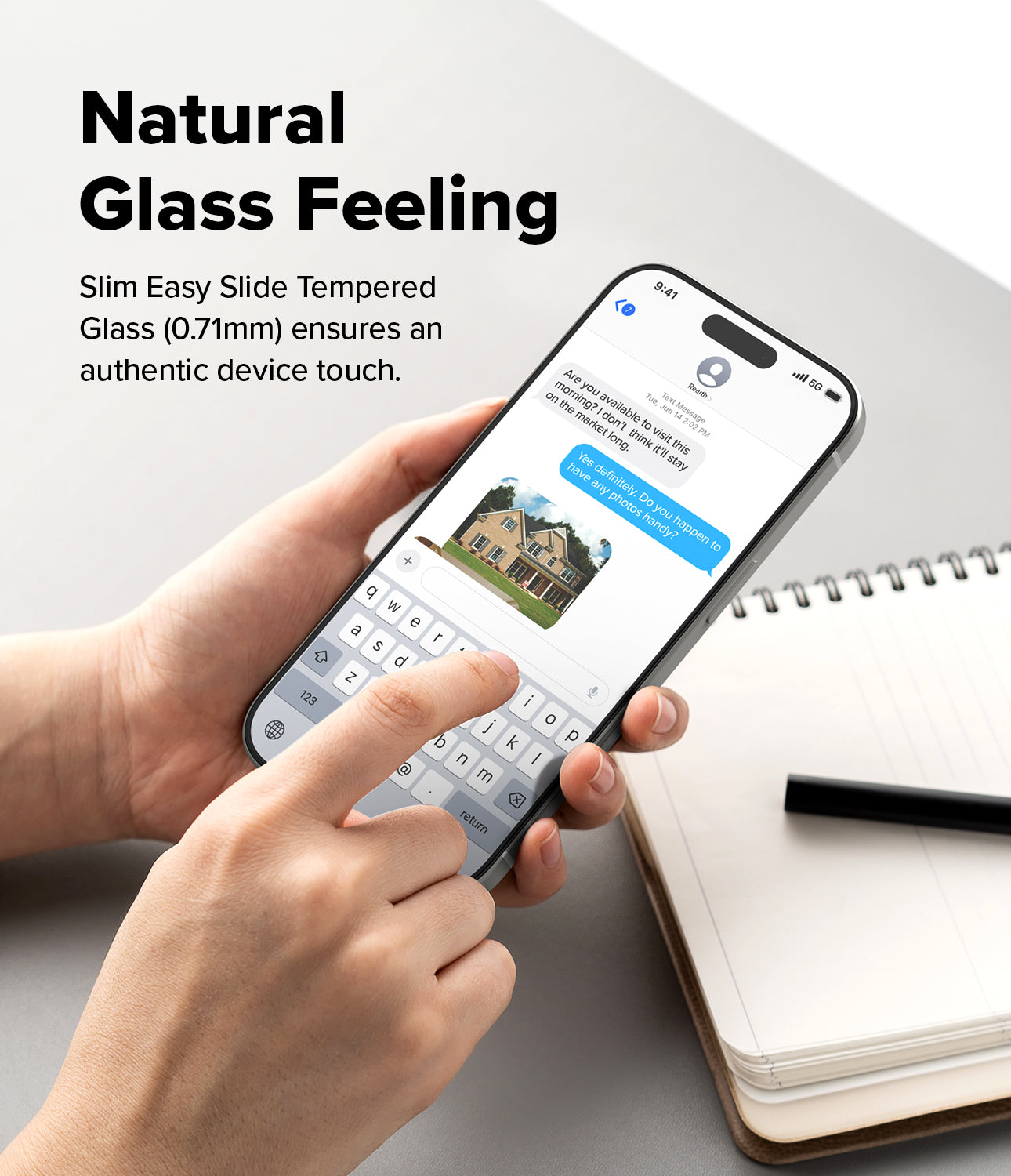 iPhone 17 Easy Slide Tempered Glass 2 Pack by Ringke