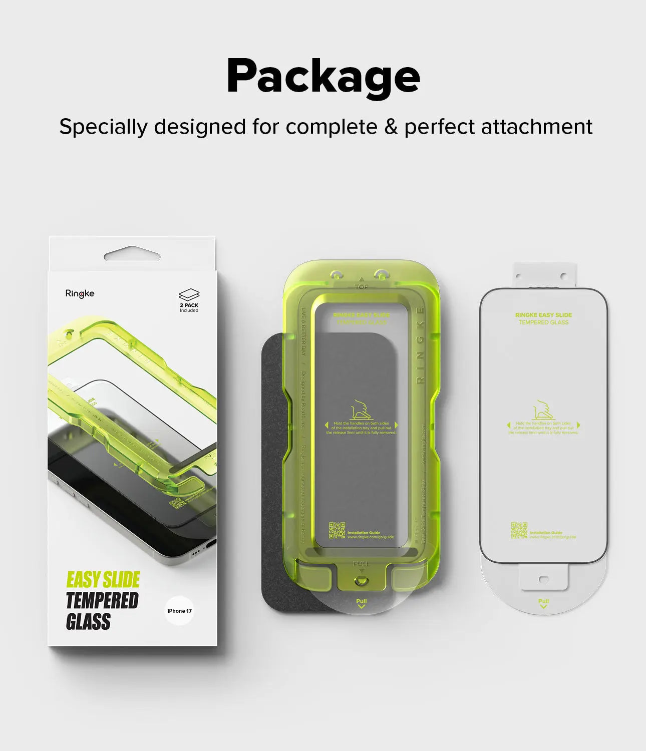 iPhone 17 Easy Slide Tempered Glass 2 Pack by Ringke Ringke