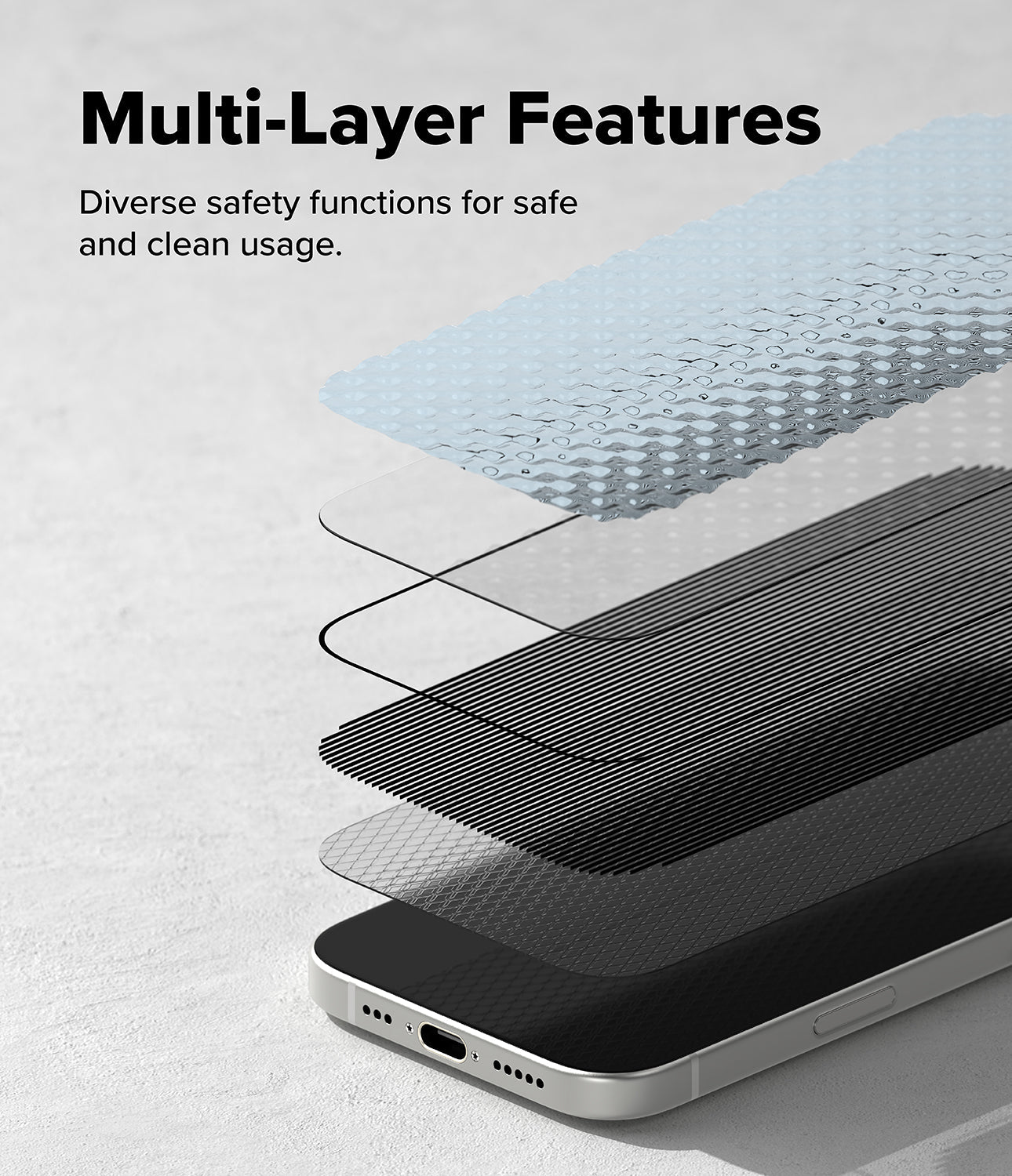 iPhone 17 Easy Slide Privacy Glass 2 Pack by Ringke